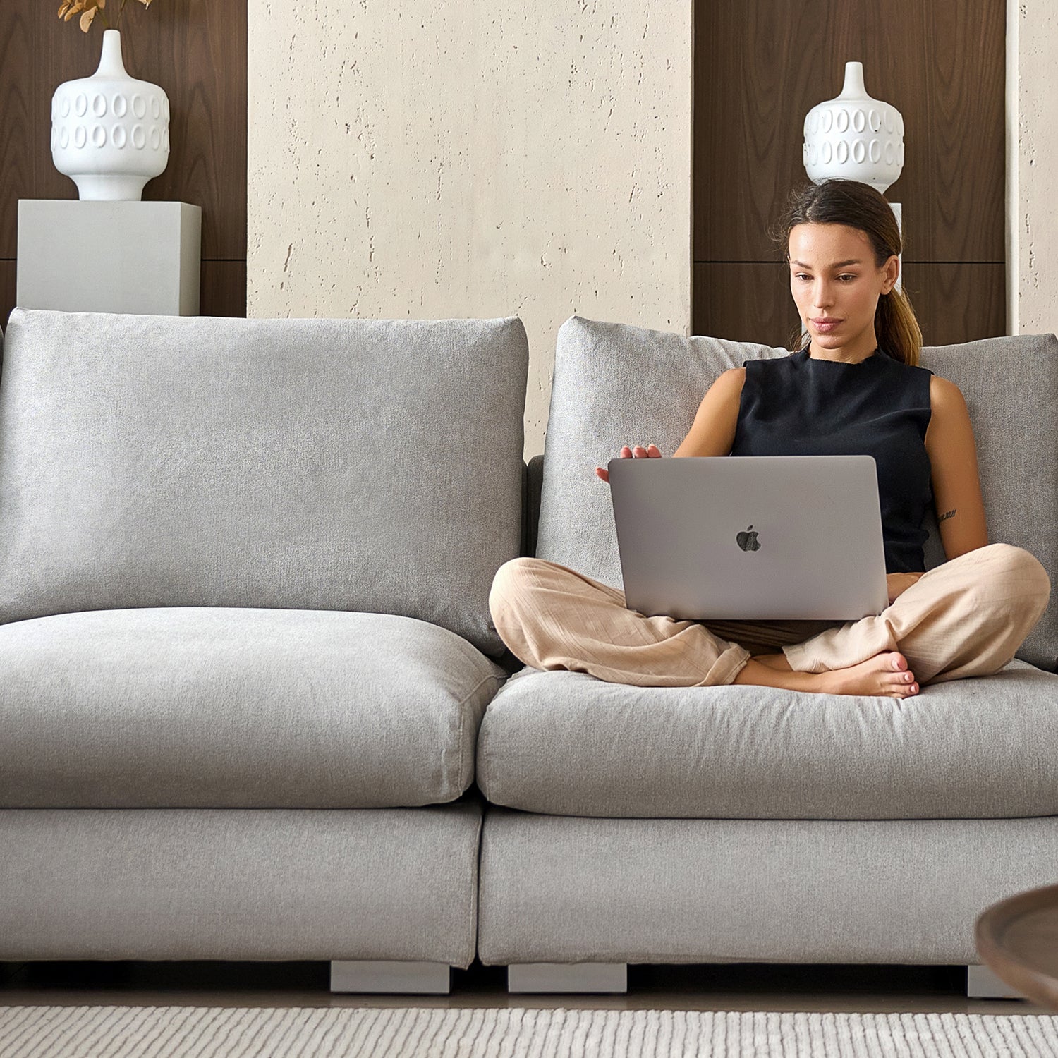 Sofa - Feathers Sofa + Ottoman - MC - Mario Capasa