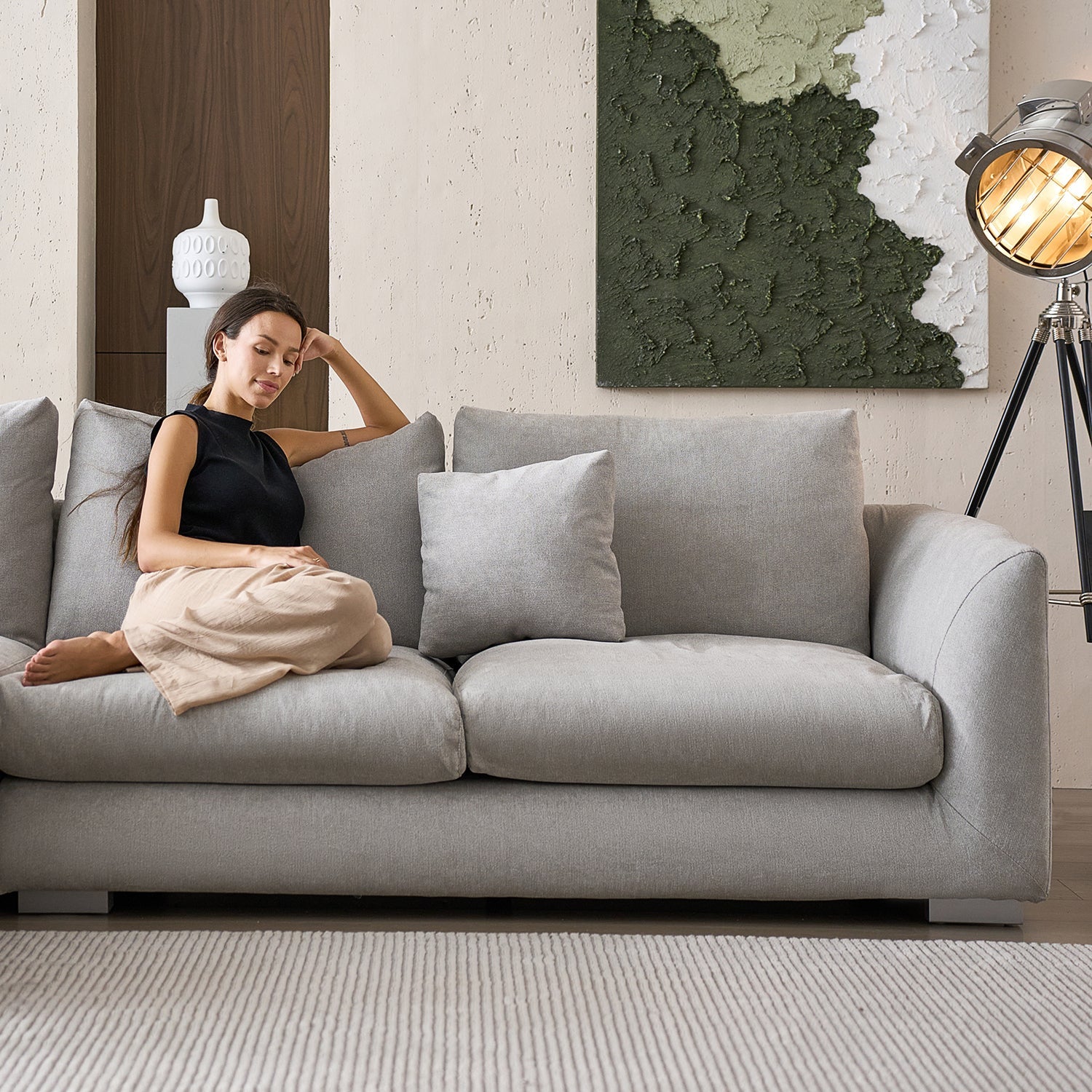 Sofa - Feathers Sofa + Ottoman - MC - Mario Capasa