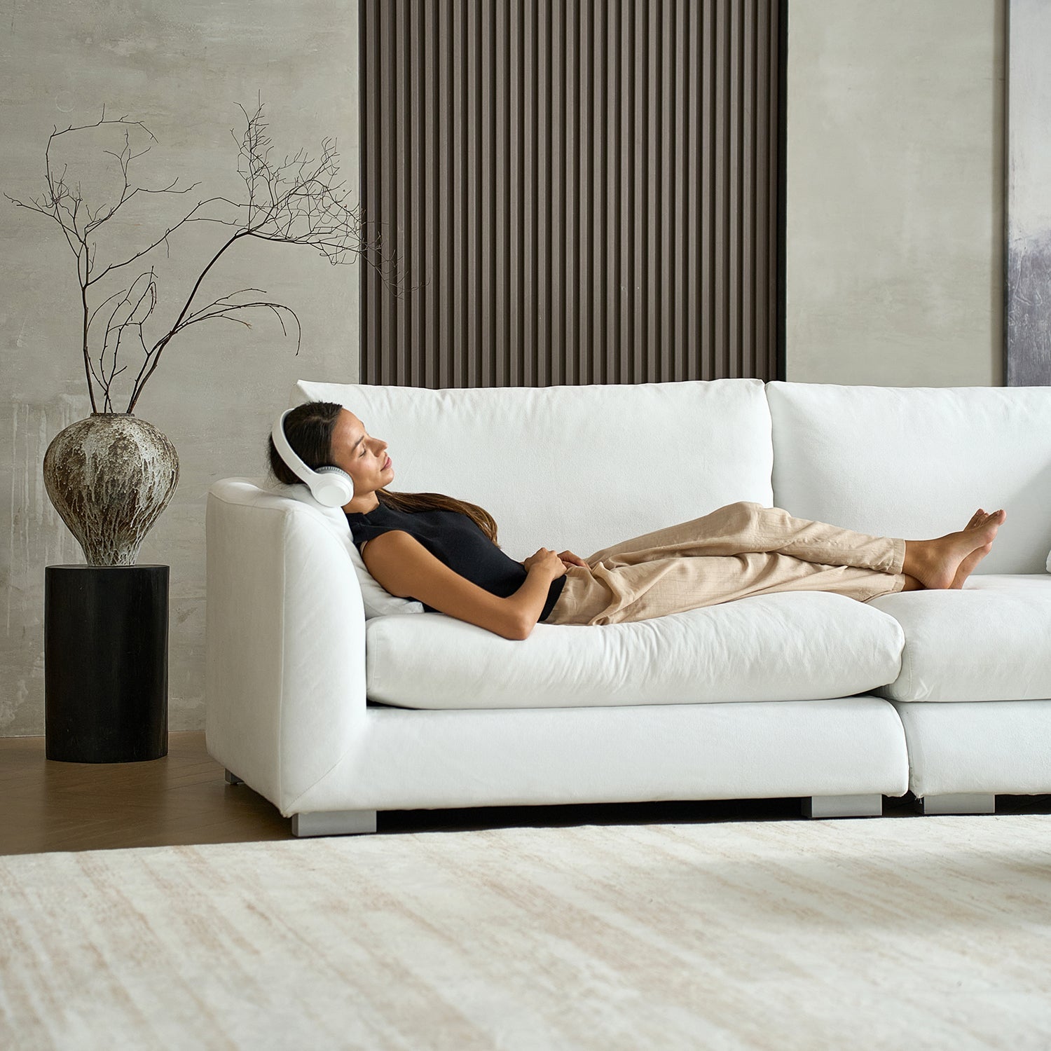 Sofa - Feathers Sofa + Ottoman - MC - Mario Capasa
