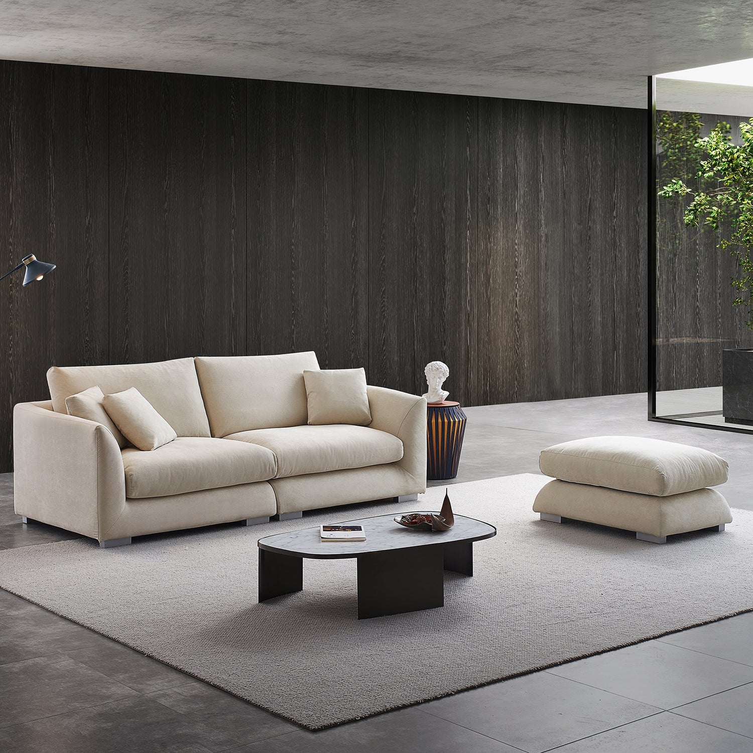 Sofa - Feathers Sofa + Ottoman - MC - Mario Capasa