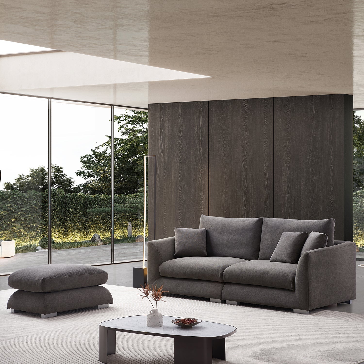 Sofa - Feathers Sofa + Ottoman - MC - Mario Capasa