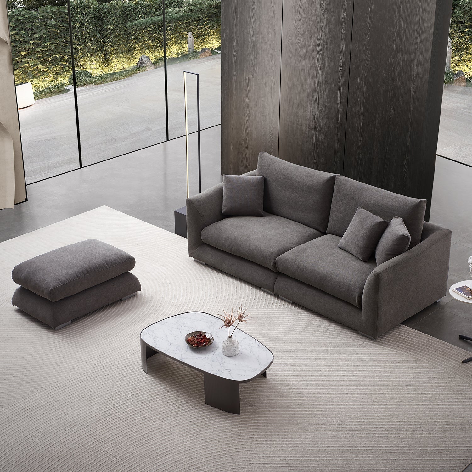 Sofa - Feathers Sofa + Ottoman - MC - Mario Capasa