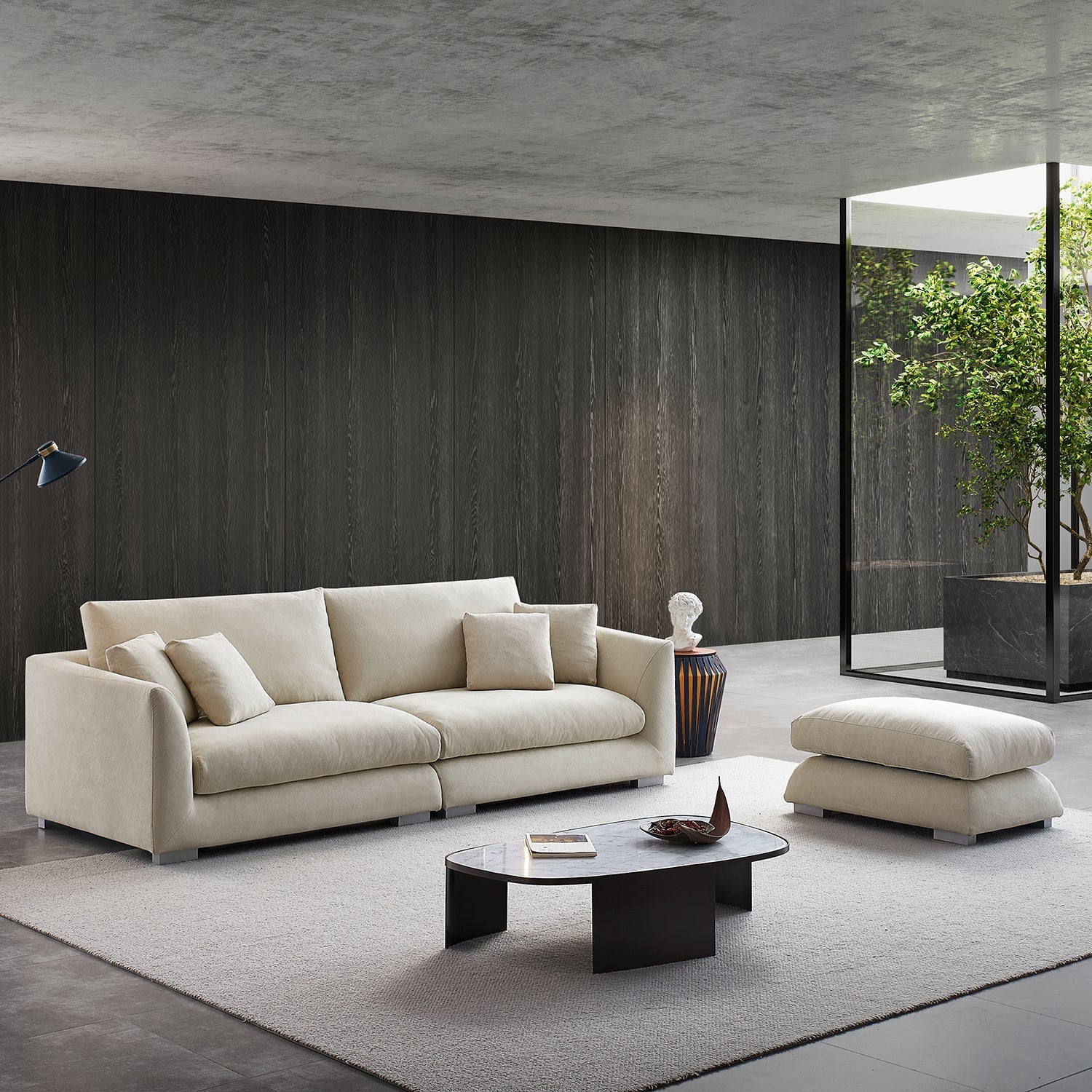 Sofa - Feathers Sofa + Ottoman - MC - Mario Capasa
