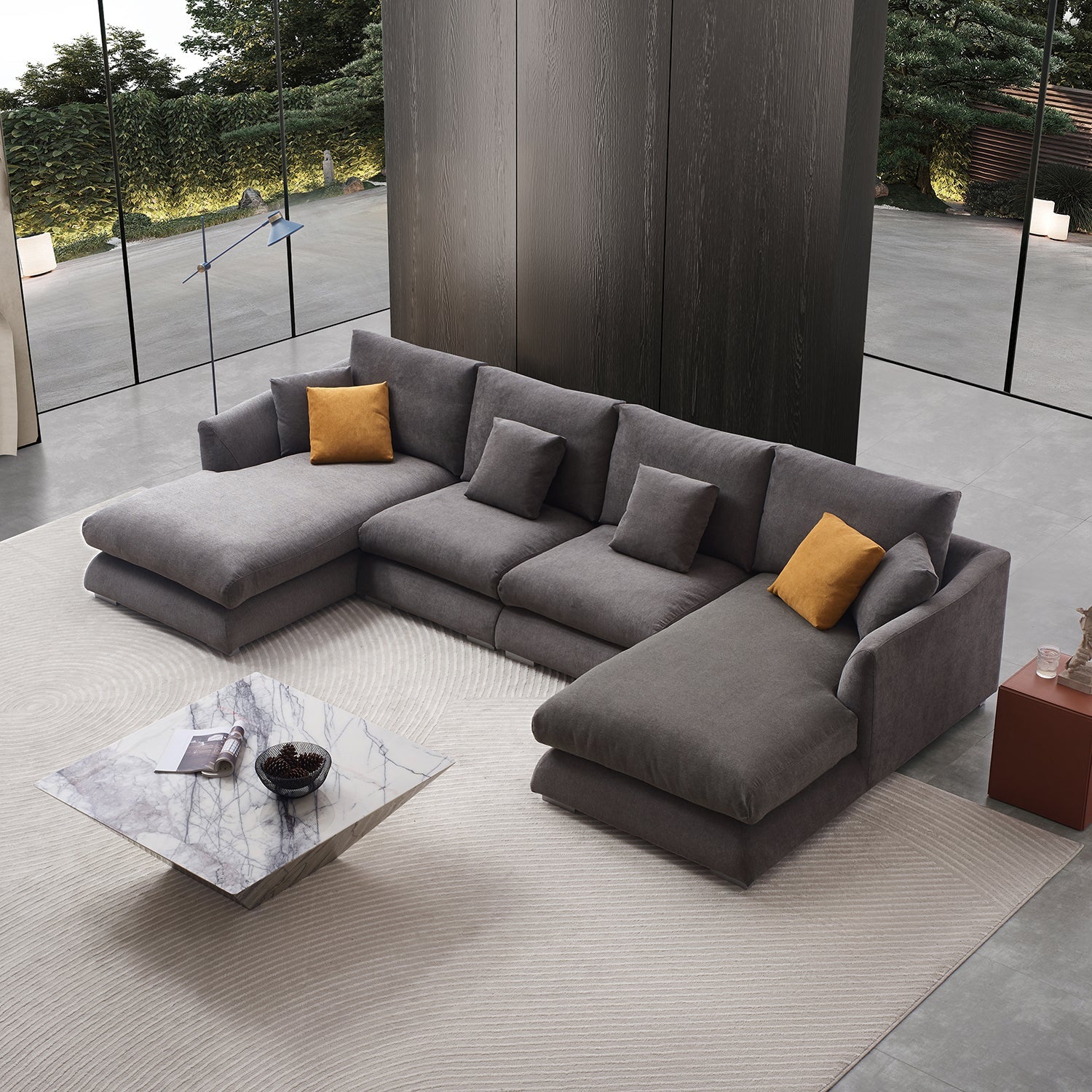 sectional - Feathers U - Sectional - MC - Mario Capasa