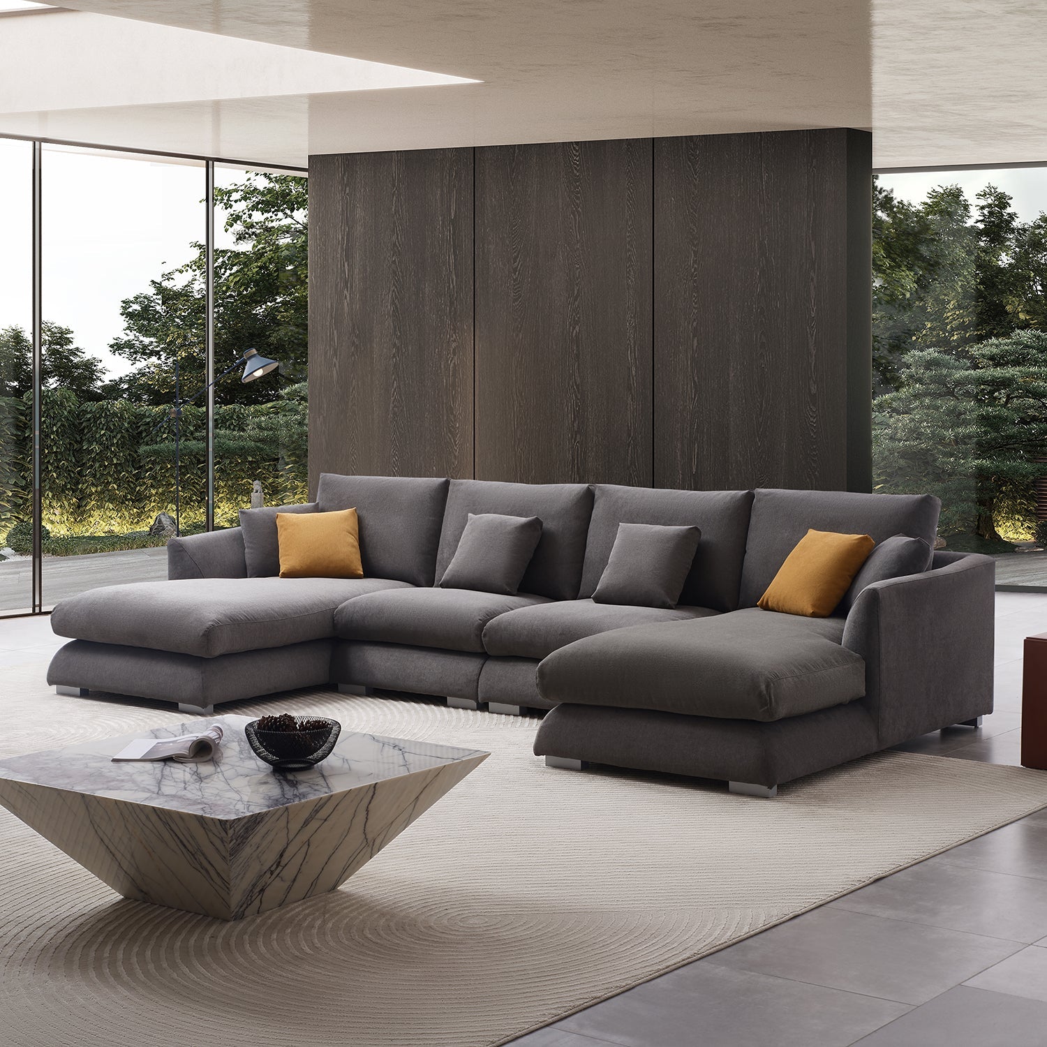sectional - Feathers U - Sectional - MC - Mario Capasa