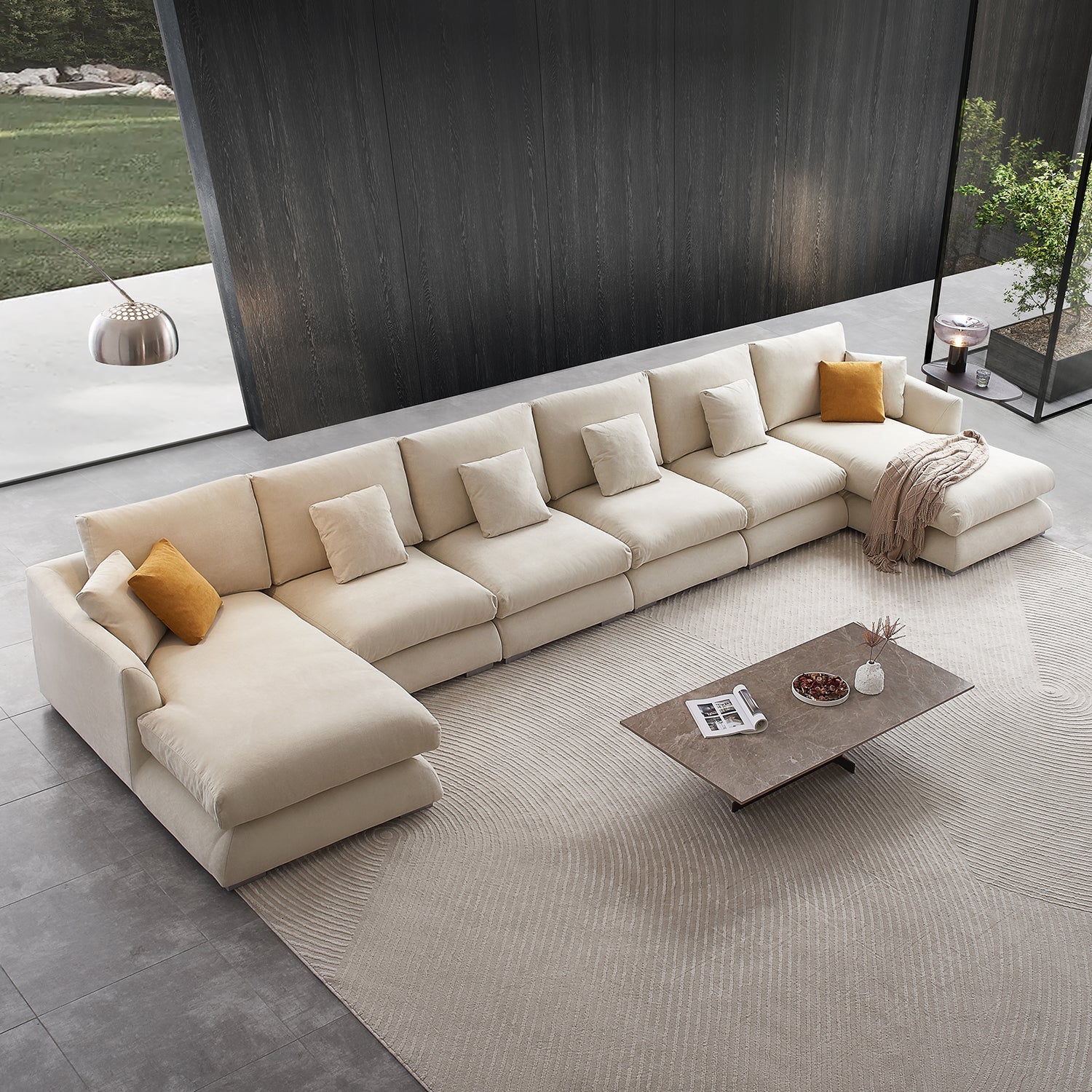 sectional - Feathers U - Sectional - MC - Mario Capasa