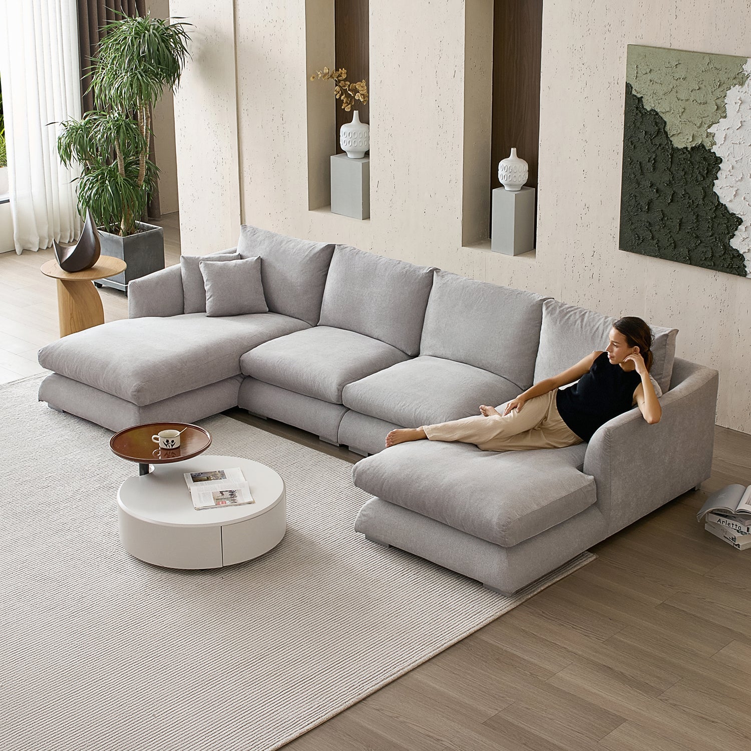 sectional - Feathers U - Sectional - MC - Mario Capasa
