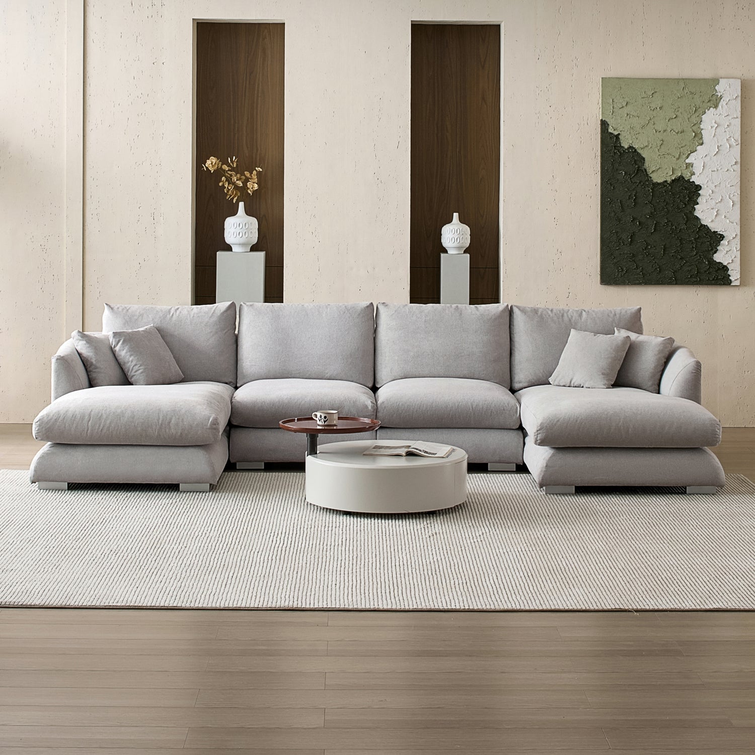 sectional - Feathers U - Sectional - MC - Mario Capasa