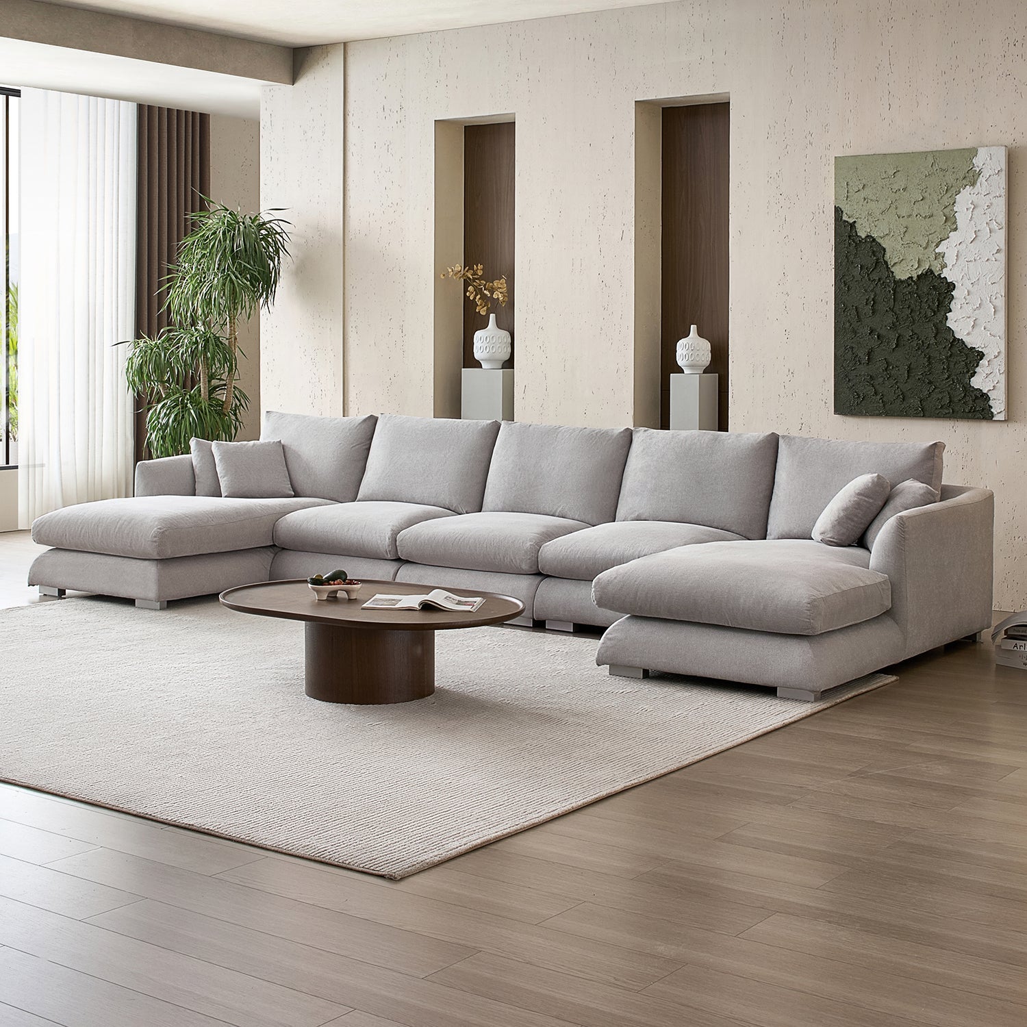 sectional - Feathers U - Sectional - MC - Mario Capasa