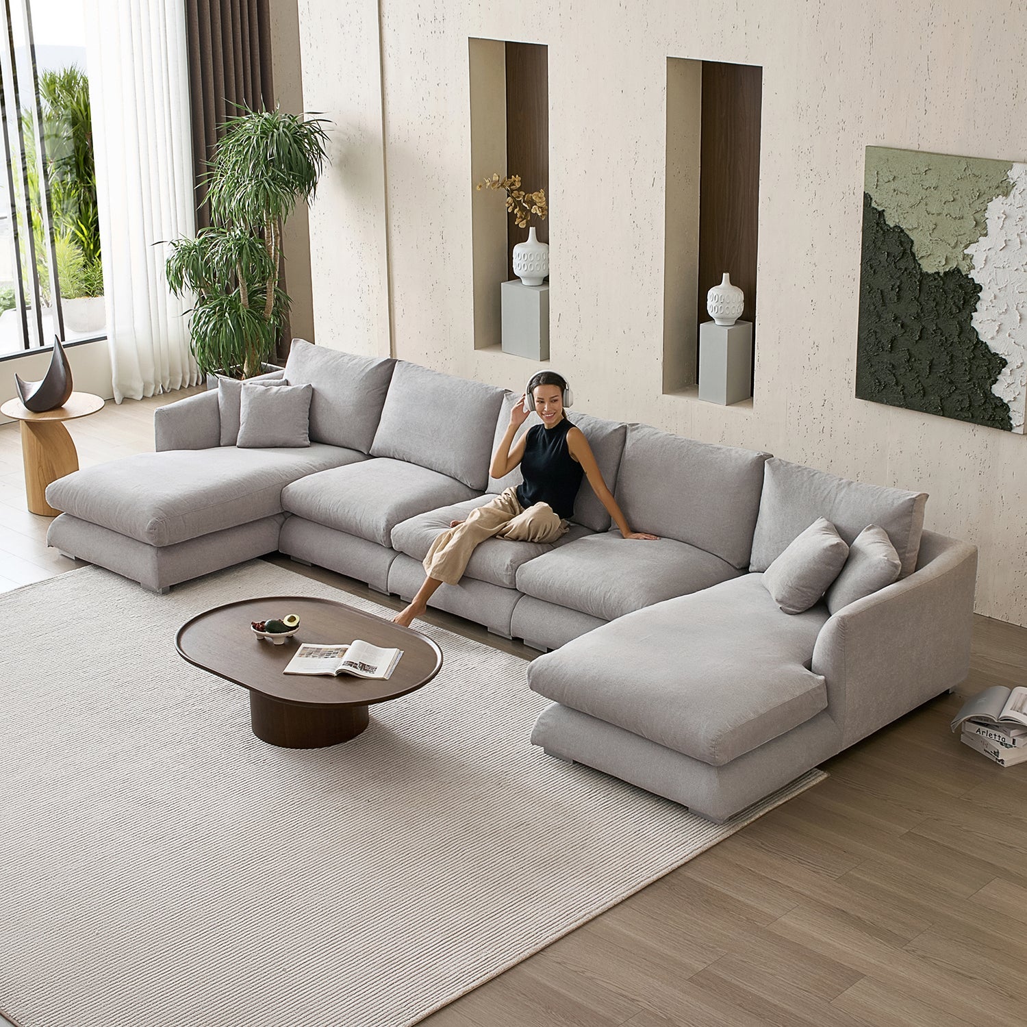 sectional - Feathers U - Sectional - MC - Mario Capasa