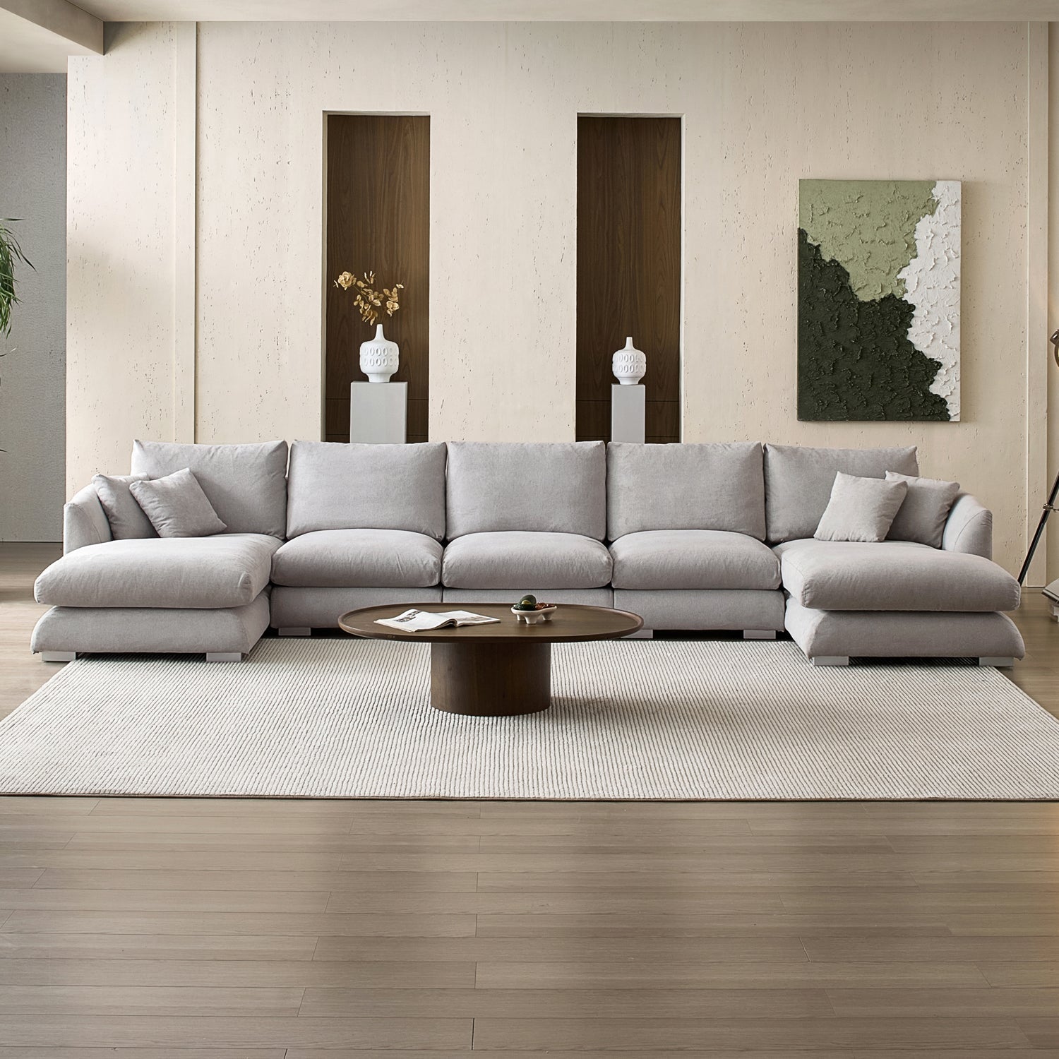 sectional - Feathers U - Sectional - MC - Mario Capasa