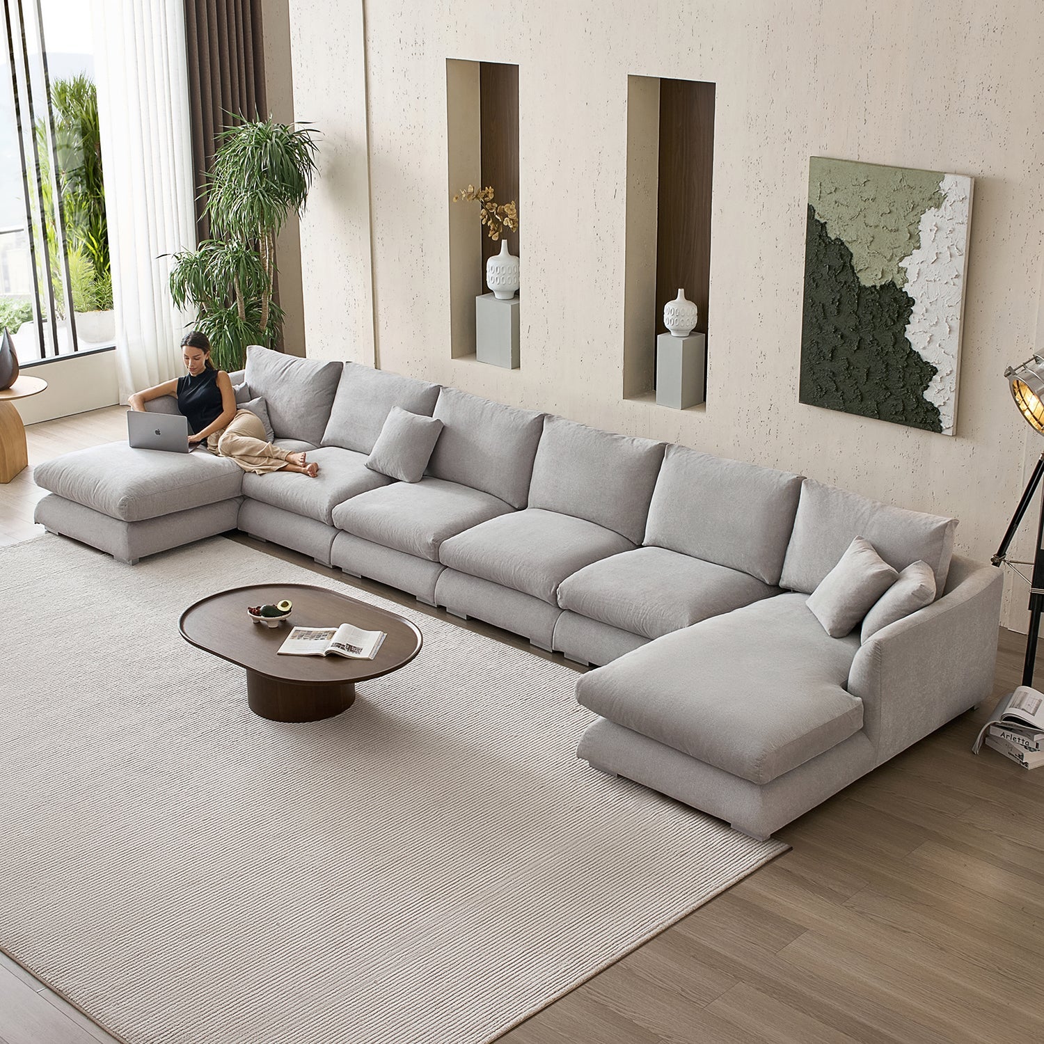 sectional - Feathers U - Sectional - MC - Mario Capasa