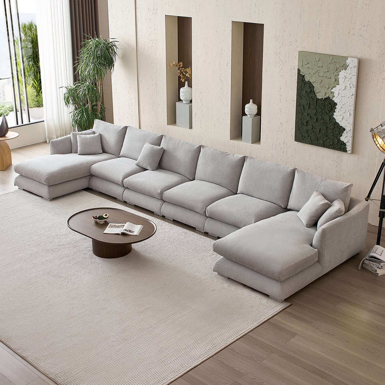 sectional - Feathers U - Sectional - MC - Mario Capasa