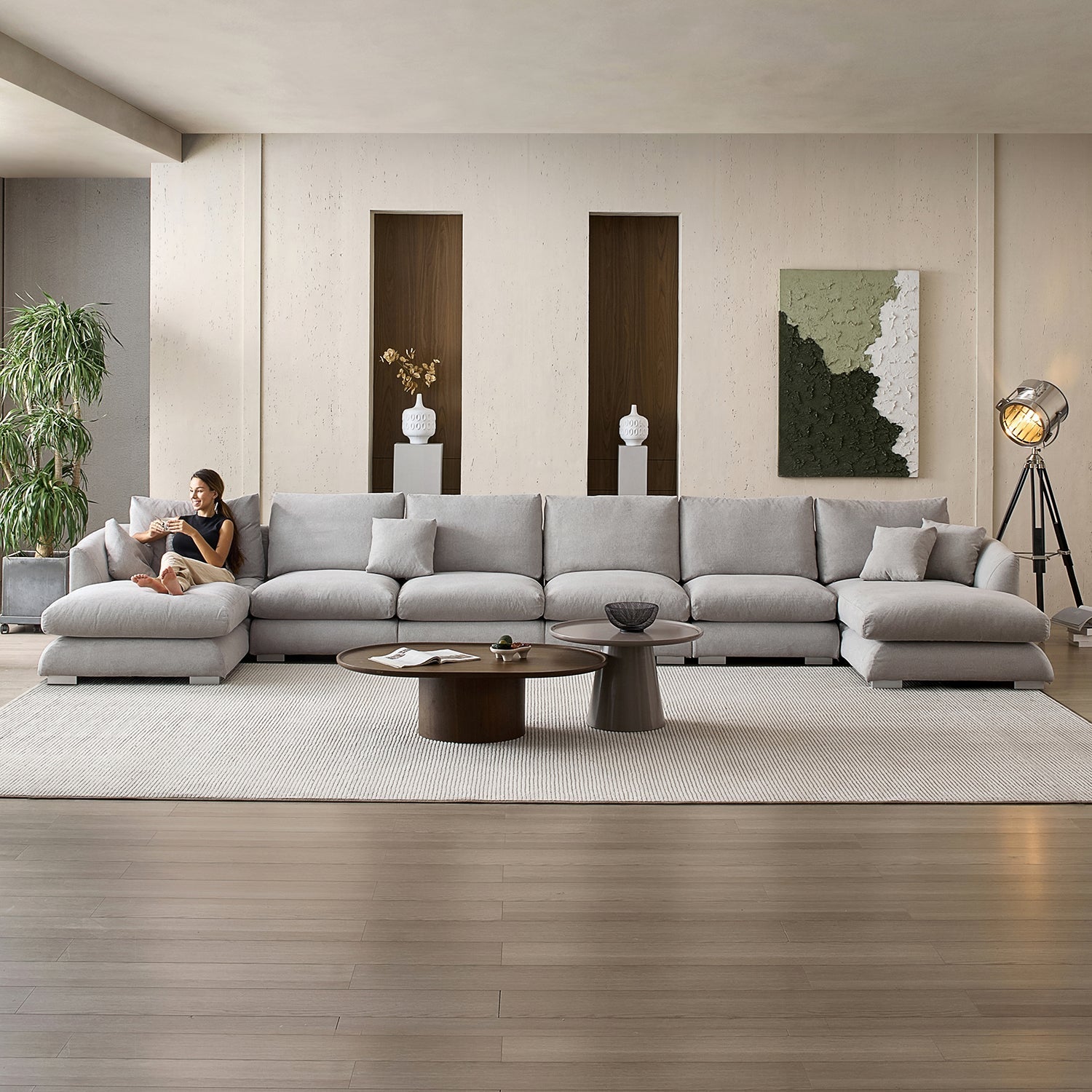 sectional - Feathers U - Sectional - MC - Mario Capasa
