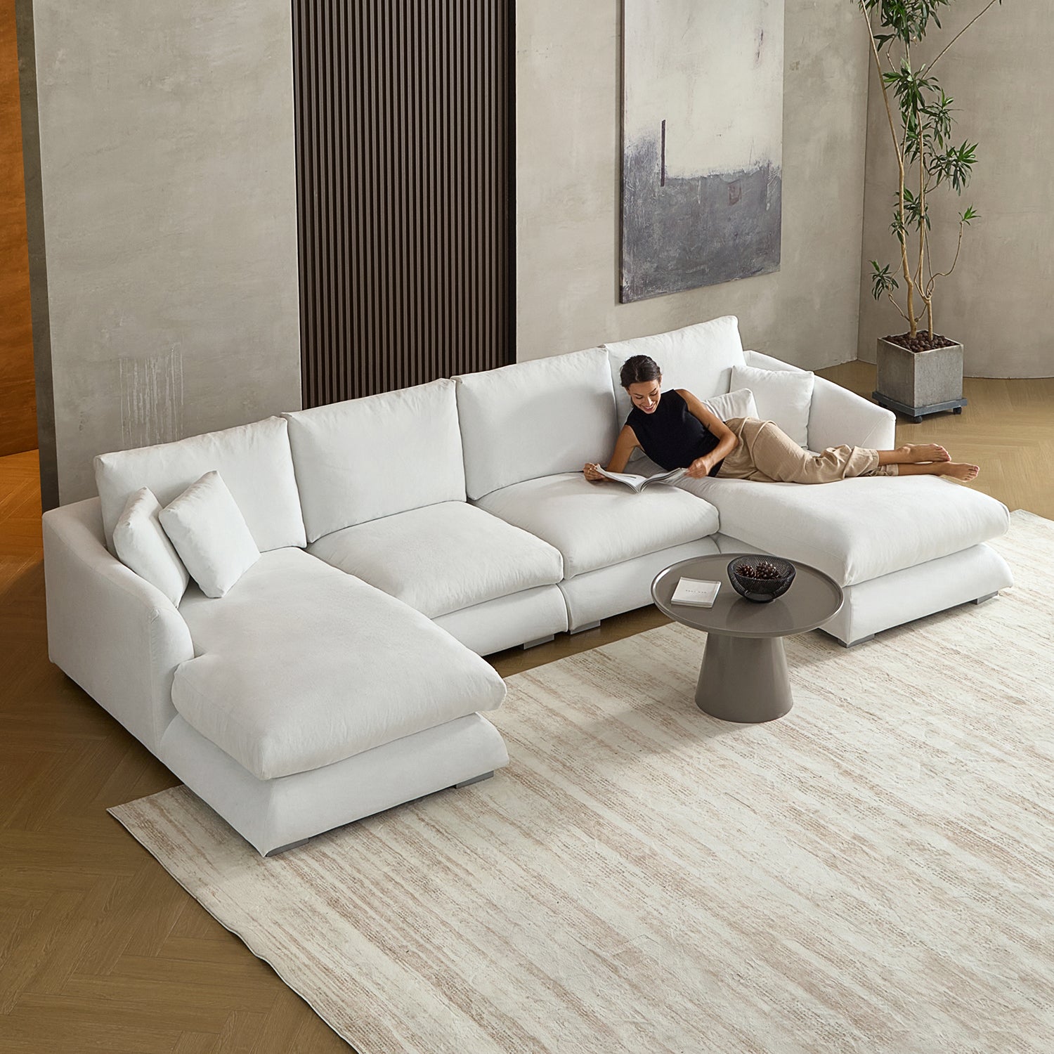 sectional - Feathers U - Sectional - MC - Mario Capasa