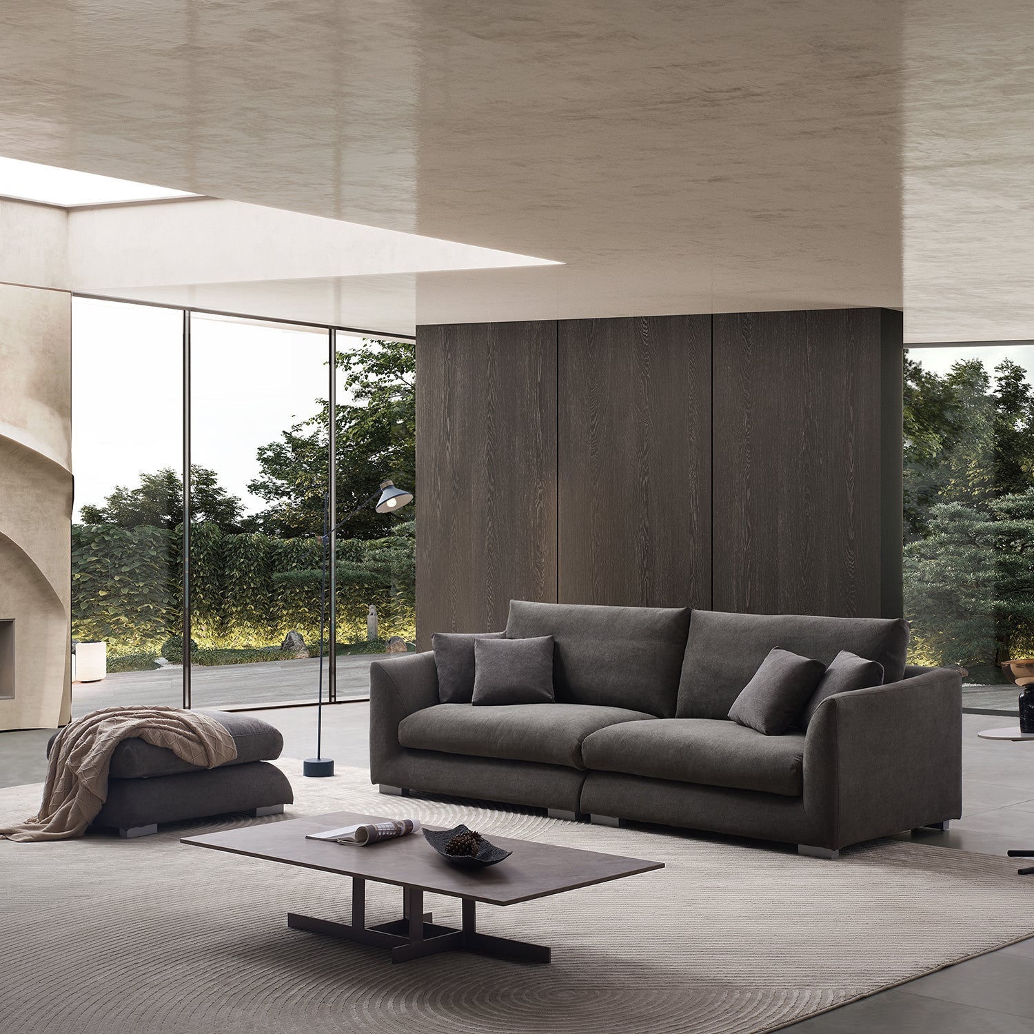 Sofa - Feathers Sofa + Ottoman - MC - Mario Capasa