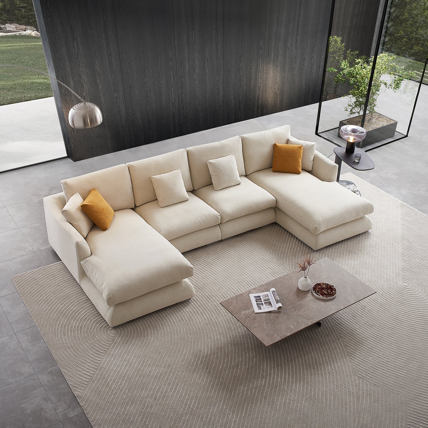 sectional - Feathers U - Sectional - MC - Mario Capasa