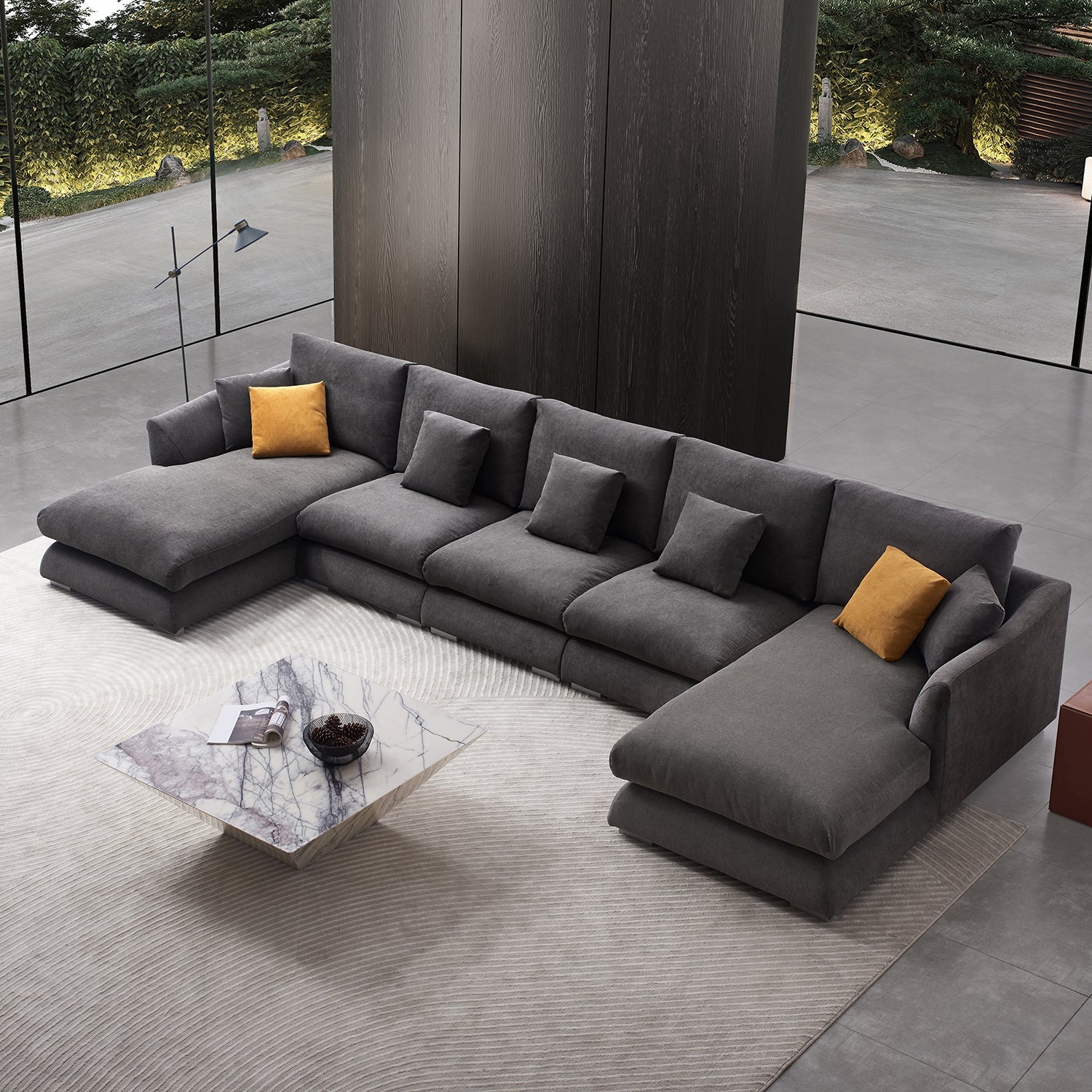 sectional - Feathers U - Sectional - MC - Mario Capasa