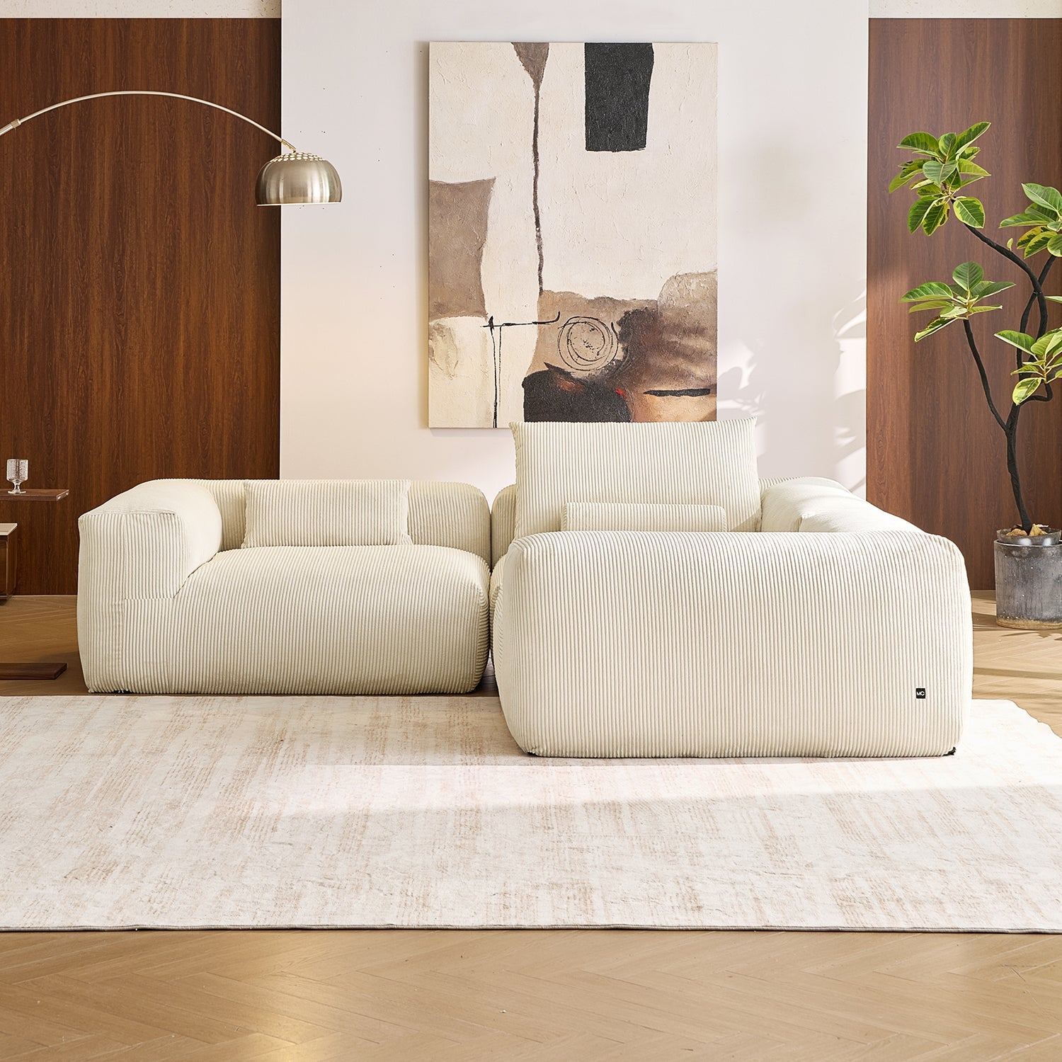 Modular Sofa - Mellow Closed L Sectional - MC - Mario Capasa