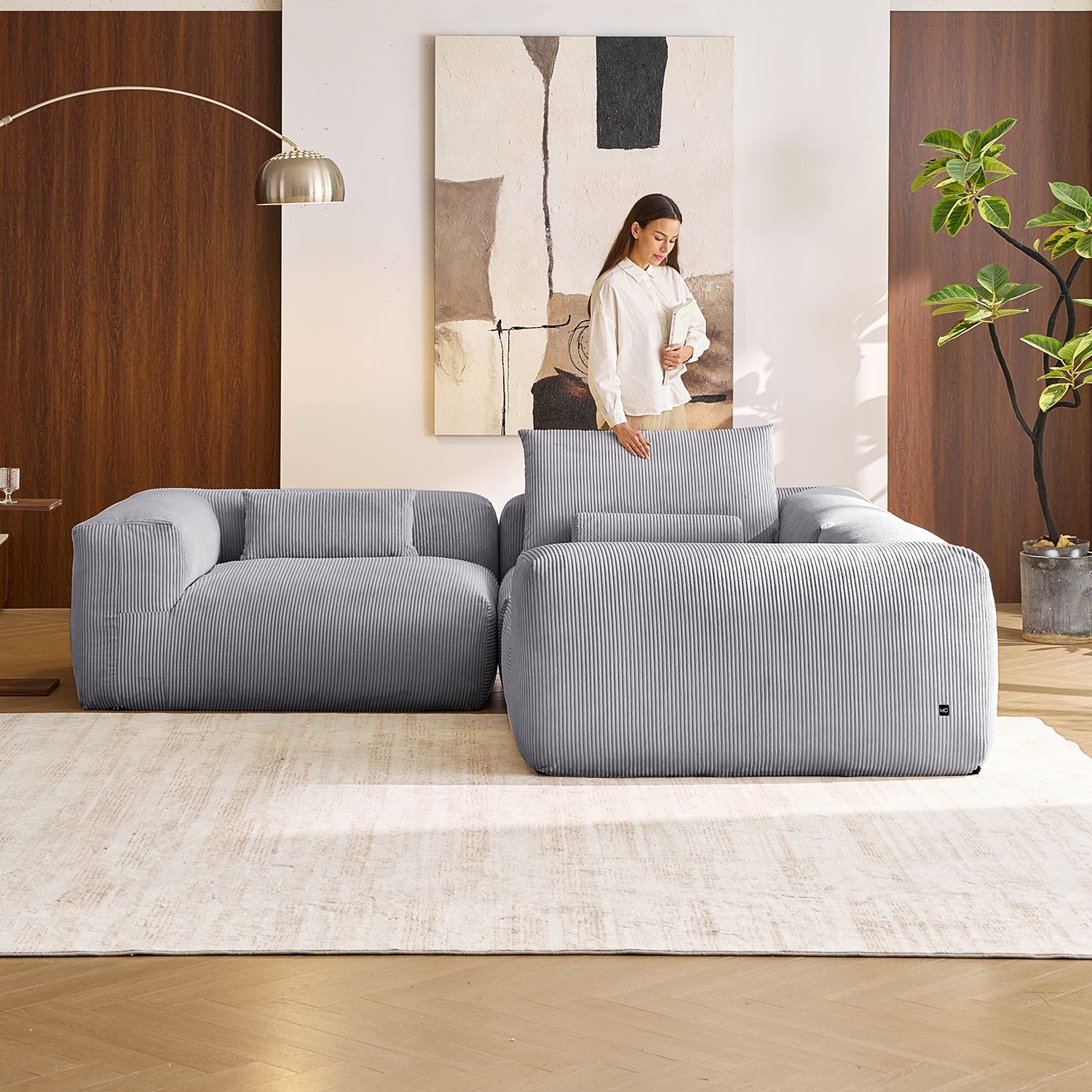 Modular Sofa - Mellow Closed L Sectional - MC - Mario Capasa