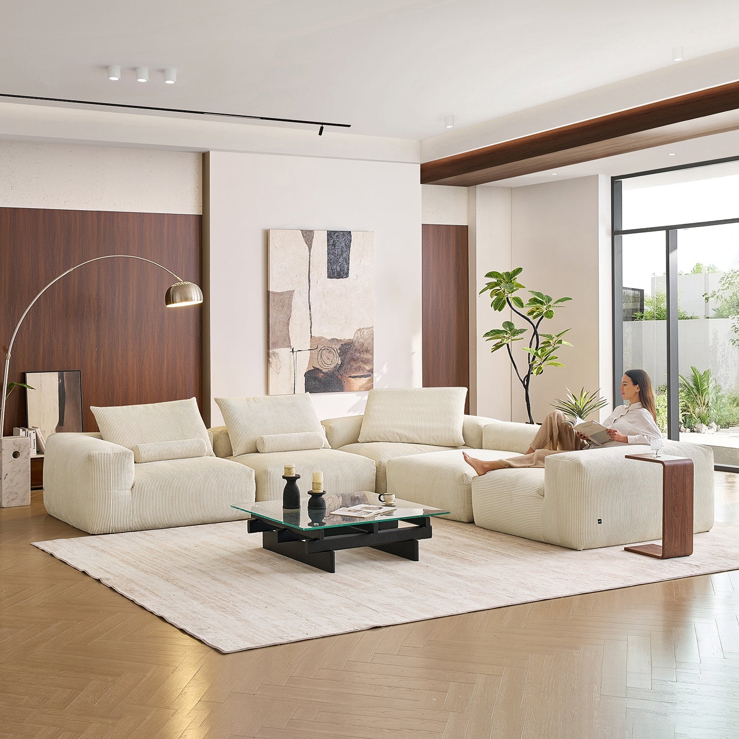 Modular Sofa - Mellow Closed L Sectional - MC - Mario Capasa