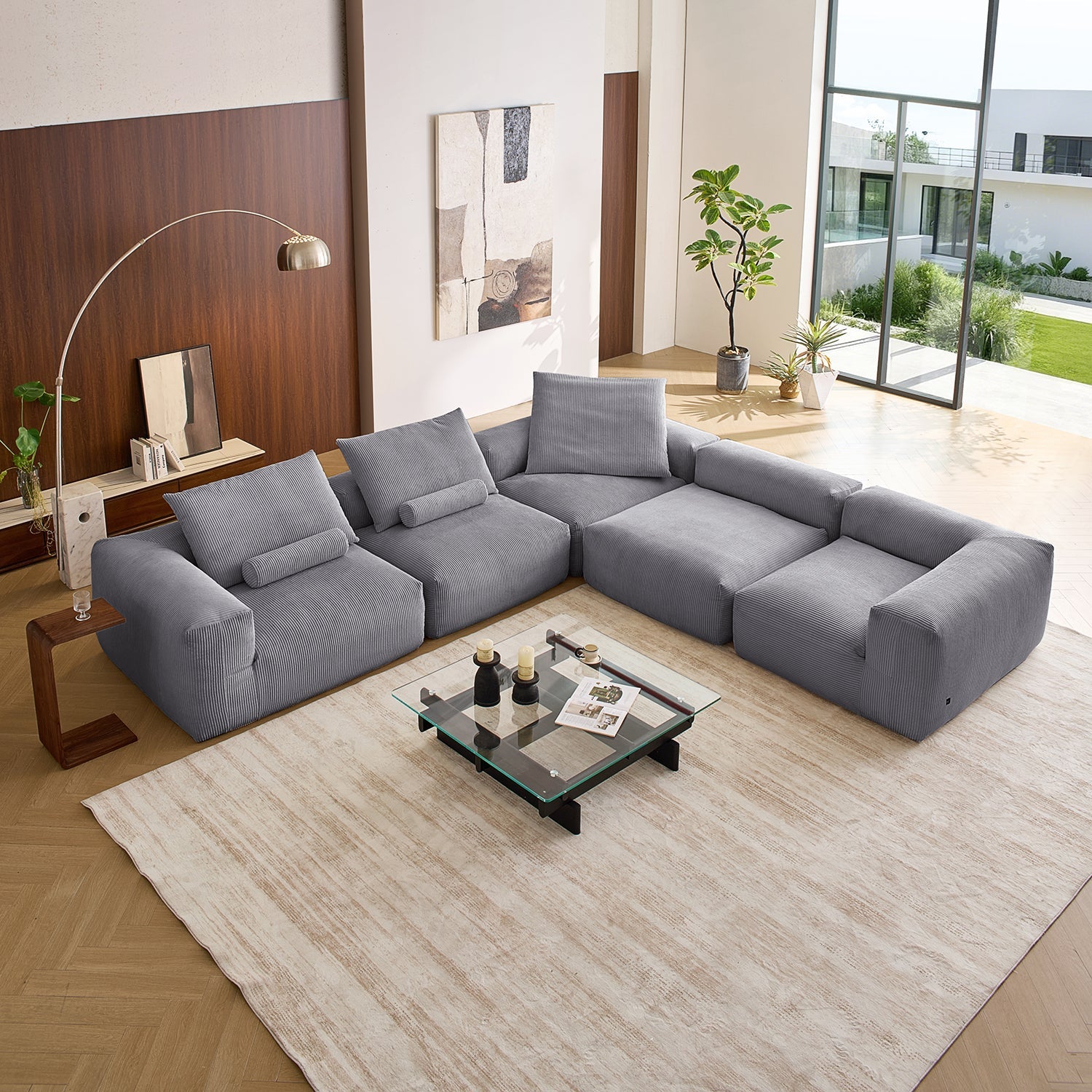 Modular Sofa - Mellow Closed L Sectional - MC - Mario Capasa