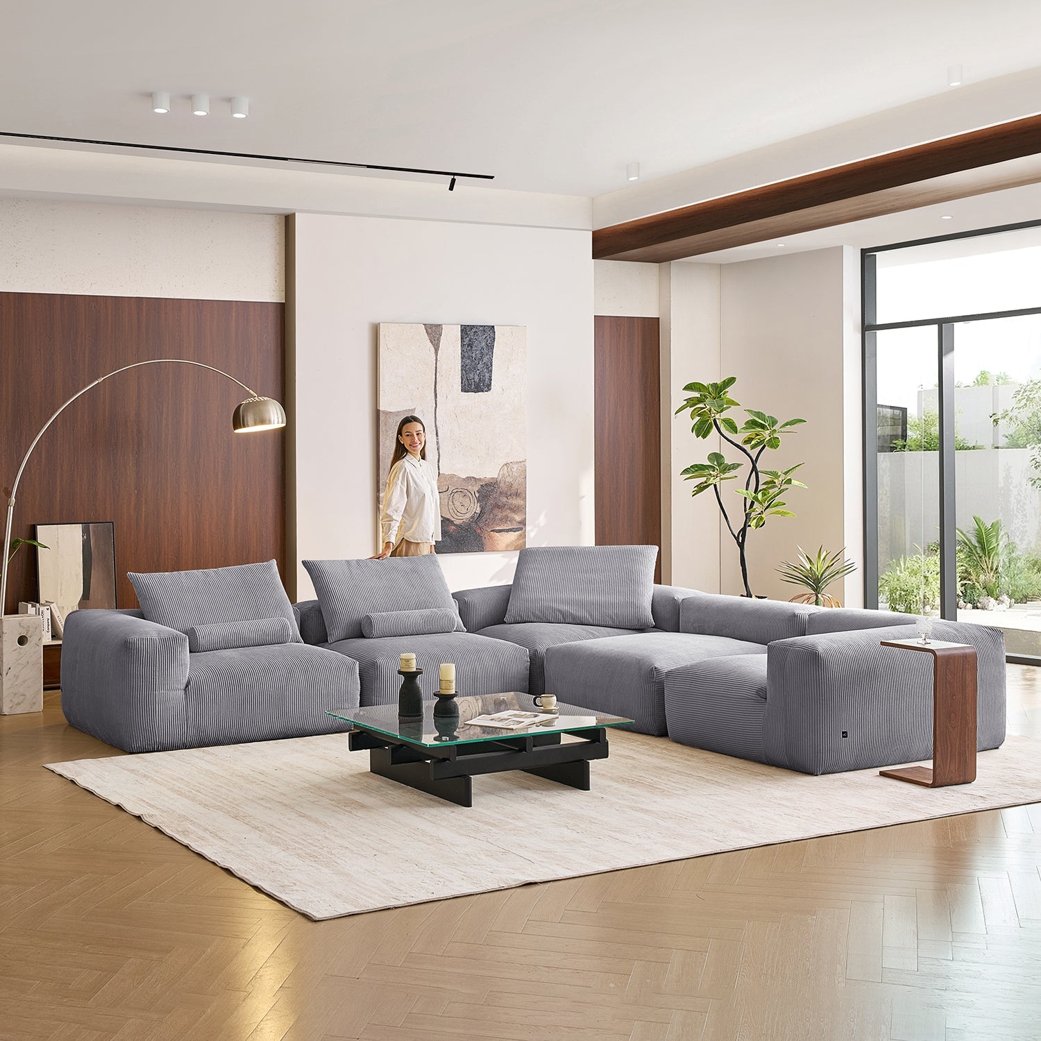 Modular Sofa - Mellow Closed L Sectional - MC - Mario Capasa