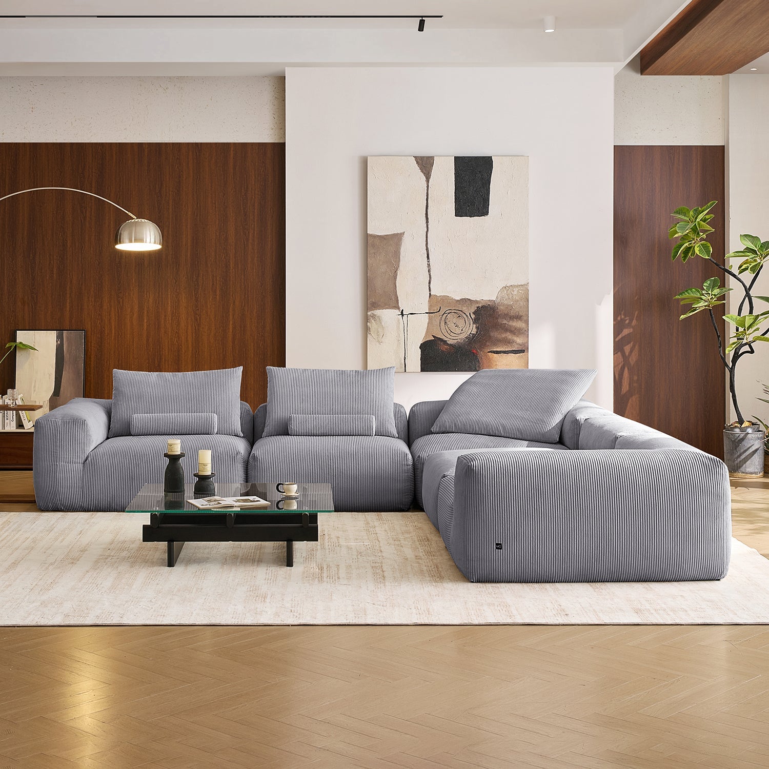 Modular Sofa - Mellow Closed L Sectional - MC - Mario Capasa