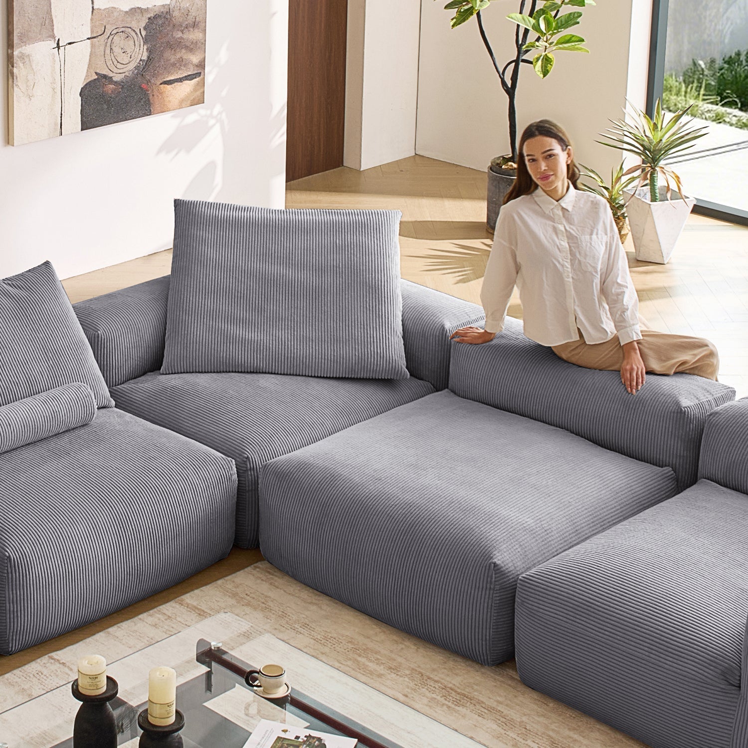 Modular Sofa - Mellow Closed L Sectional - MC - Mario Capasa