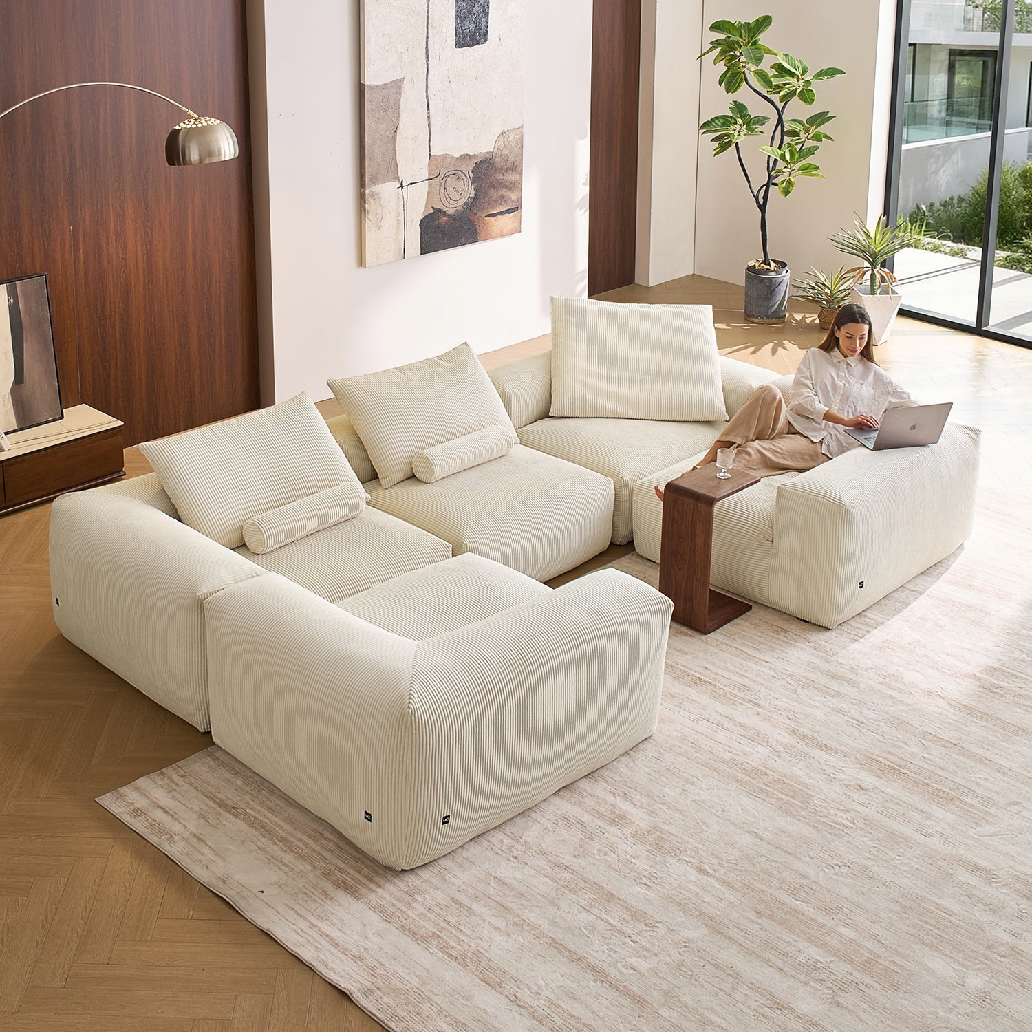 Modular Sofa - Mellow Closed U Sectional - MC - Mario Capasa