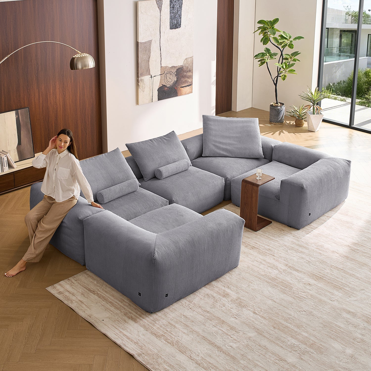 Modular Sofa - Mellow Closed U Sectional - MC - Mario Capasa