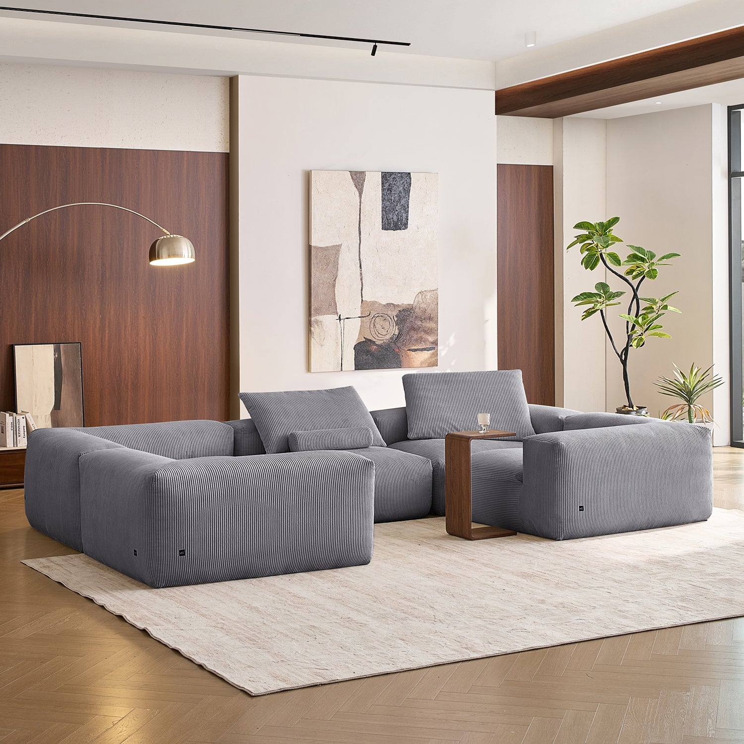 Modular Sofa - Mellow Closed U Sectional - MC - Mario Capasa