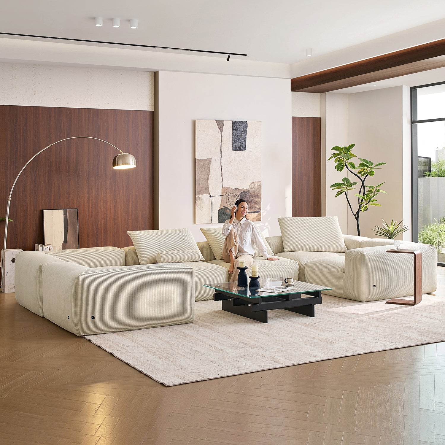 Modular Sofa - Mellow Closed U Sectional - MC - Mario Capasa