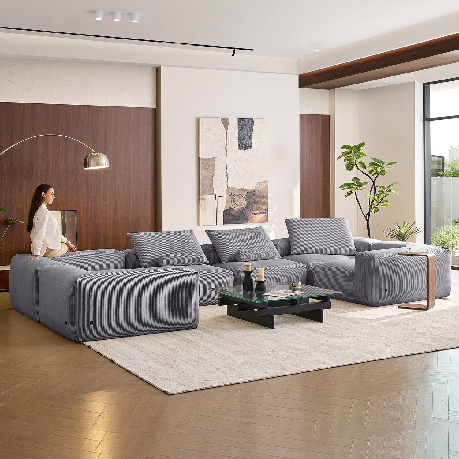 Modular Sofa - Mellow Closed U Sectional - MC - Mario Capasa