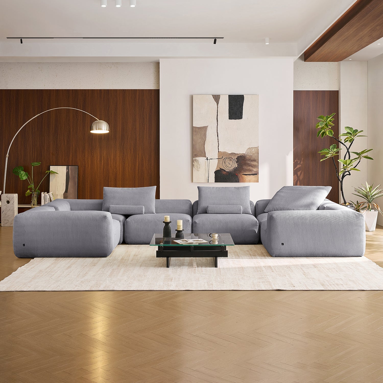 Modular Sofa - Mellow Closed U Sectional - MC - Mario Capasa
