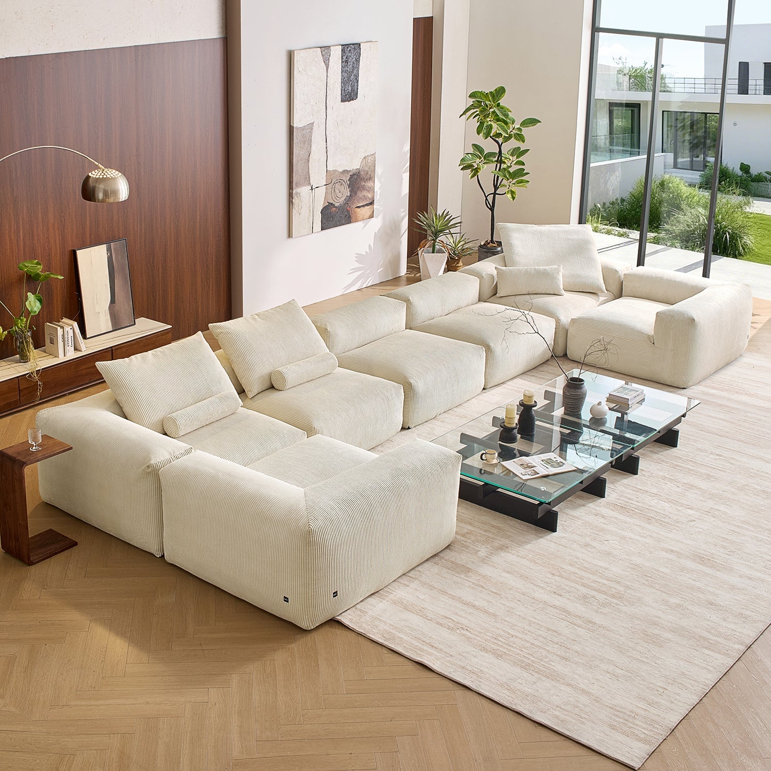 Modular Sofa - Mellow Closed U Sectional - MC - Mario Capasa