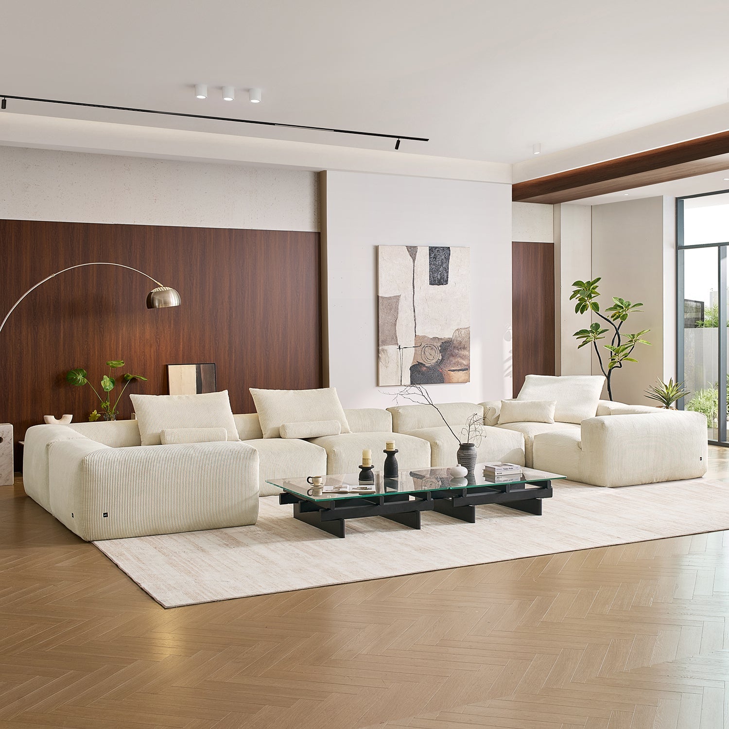 Modular Sofa - Mellow Closed U Sectional - MC - Mario Capasa