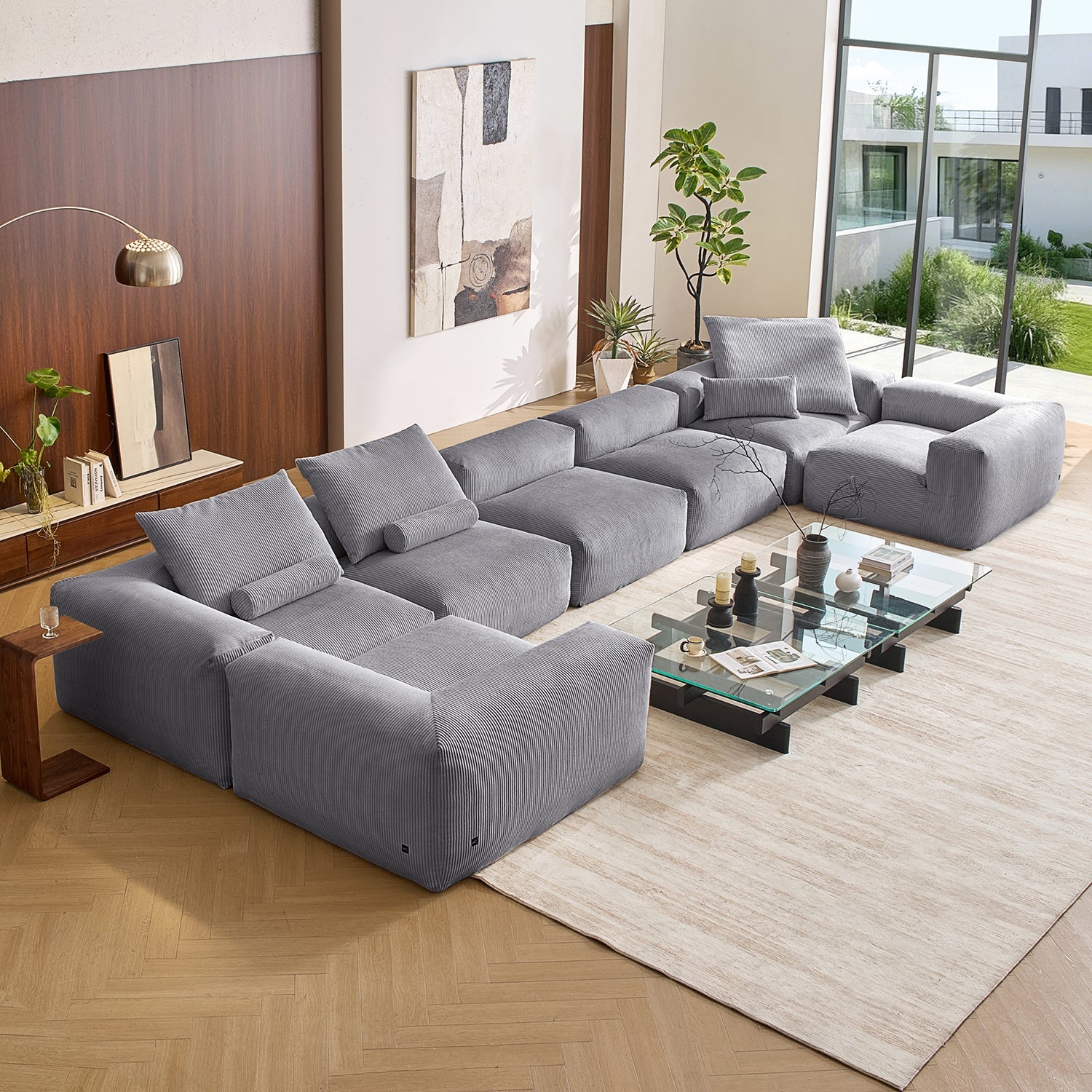 Modular Sofa - Mellow Closed U Sectional - MC - Mario Capasa