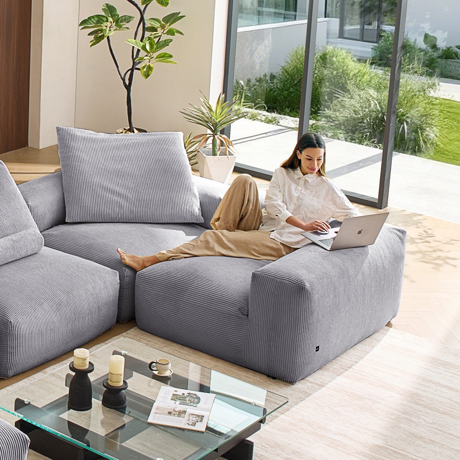 Modular Sofa - Mellow Closed U Sectional - MC - Mario Capasa