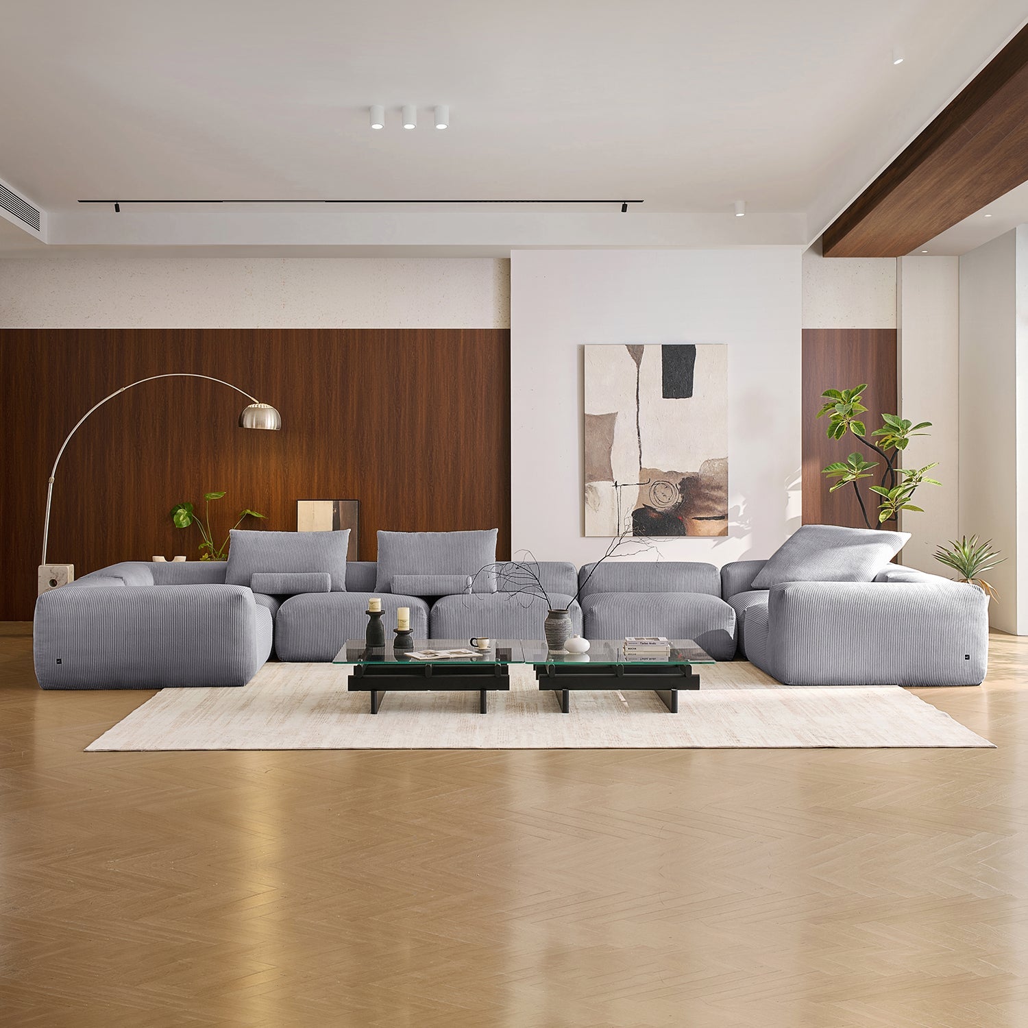 Modular Sofa - Mellow Closed U Sectional - MC - Mario Capasa