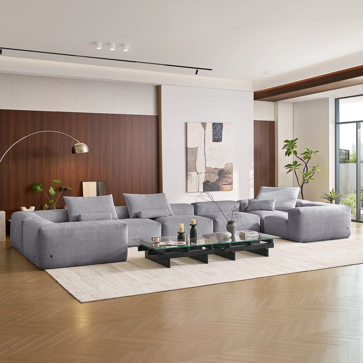 Modular Sofa - Mellow Closed U Sectional - MC - Mario Capasa
