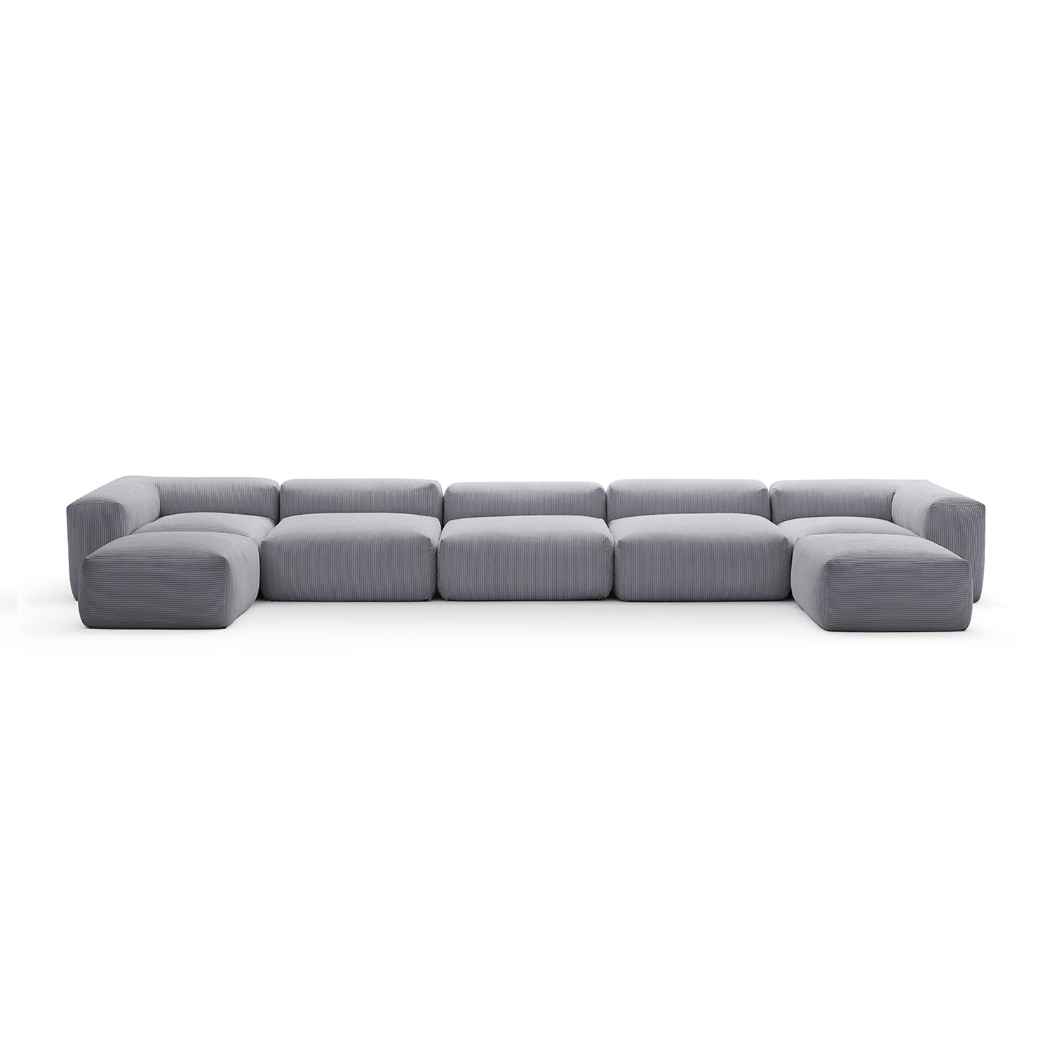 Modular Sofa - Mellow Extra Deep U Sectional with Ottoman - MC - Mario Capasa
