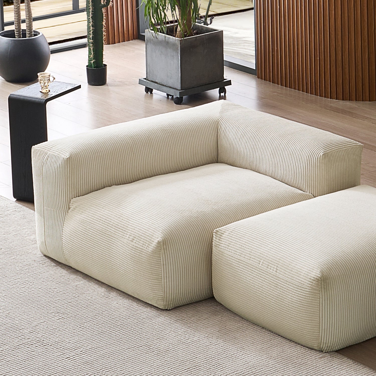 Modular Sofa - Mellow Half - Closed Sectional with Ottoman - MC - Mario Capasa