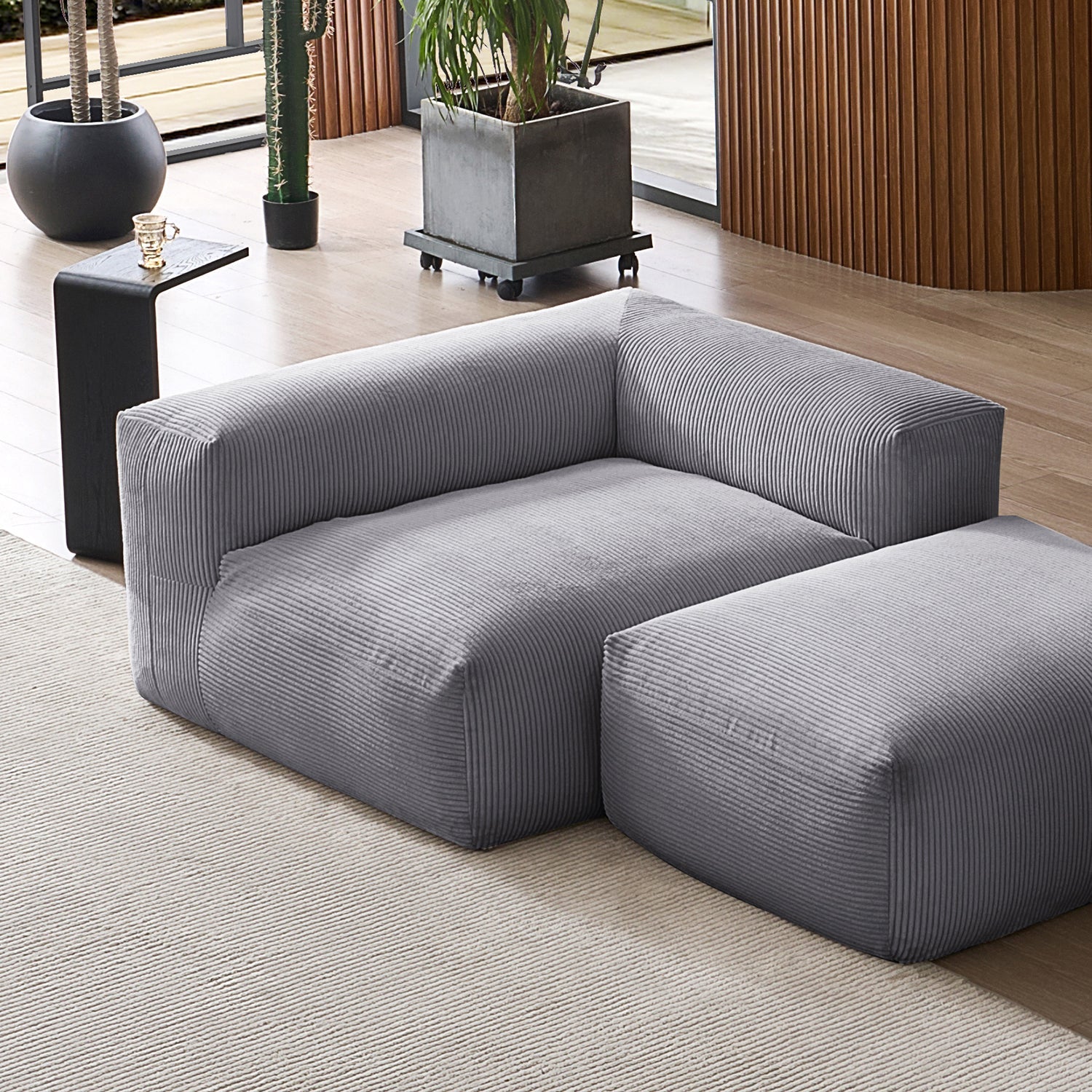 Modular Sofa - Mellow Half - Closed Sectional with Ottoman - MC - Mario Capasa