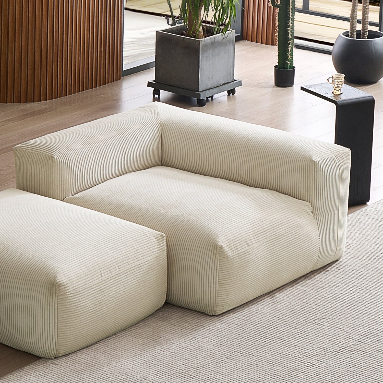 Modular Sofa - Mellow Half - Closed Sectional with Ottoman - MC - Mario Capasa