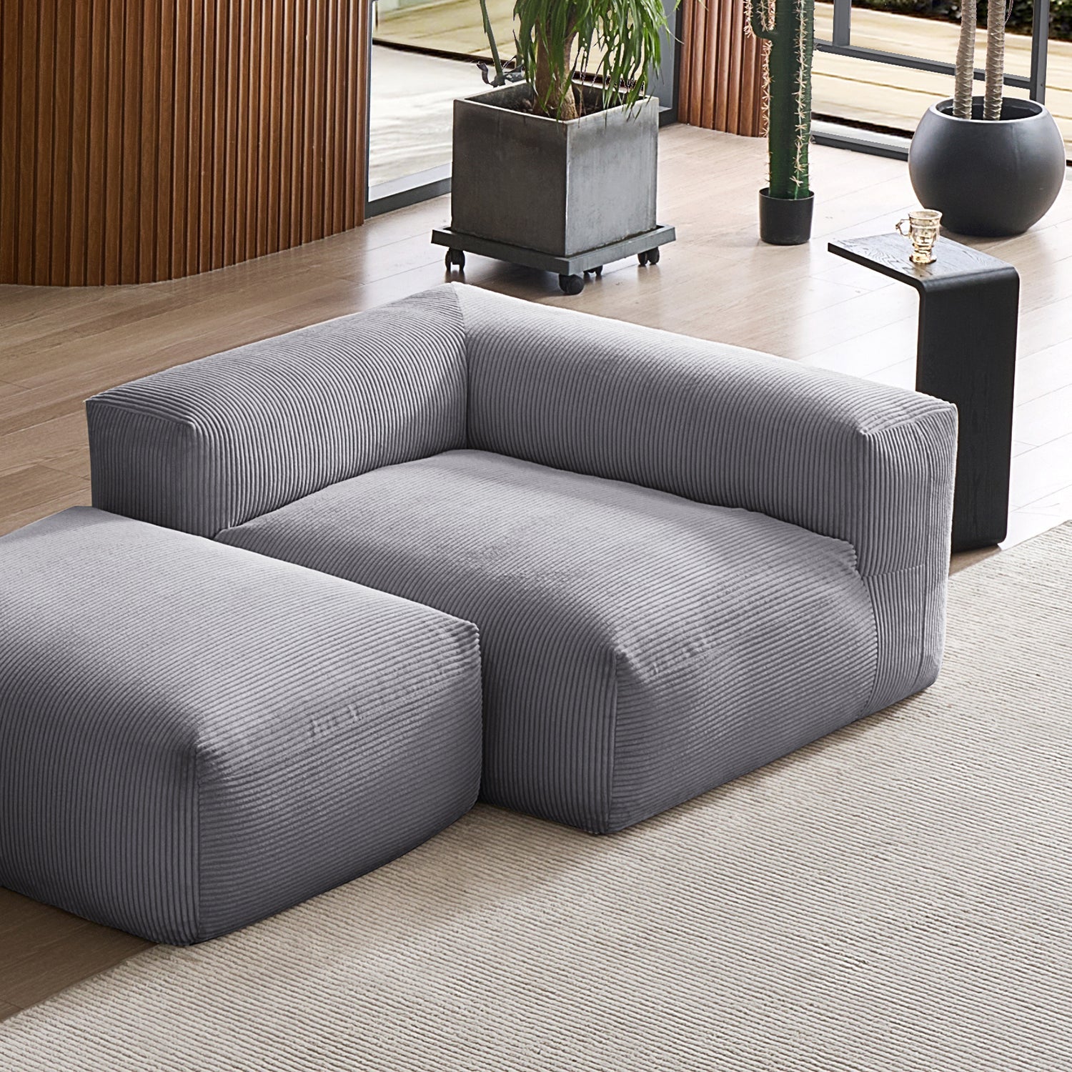 Modular Sofa - Mellow Half - Closed Sectional with Ottoman - MC - Mario Capasa