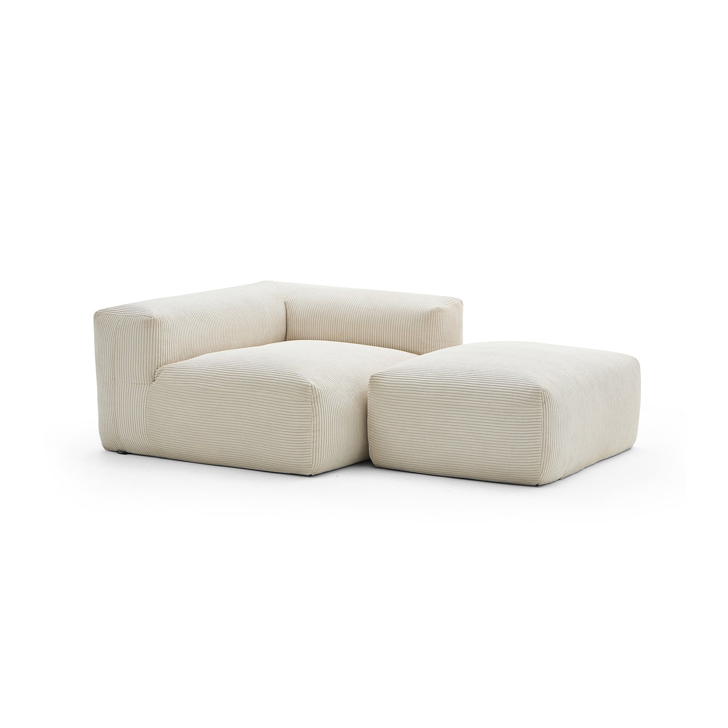 Modular Sofa - Mellow Half - Closed Sectional with Ottoman - MC - Mario Capasa