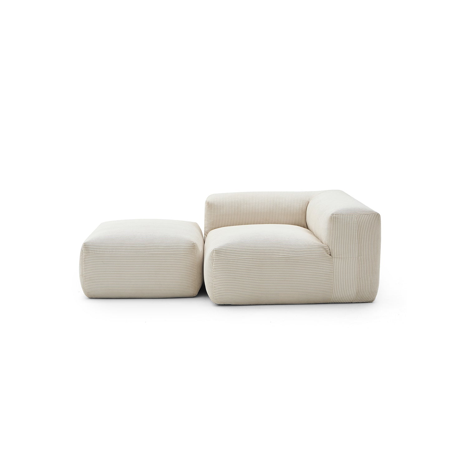 Modular Sofa - Mellow Half - Closed Sectional with Ottoman - MC - Mario Capasa