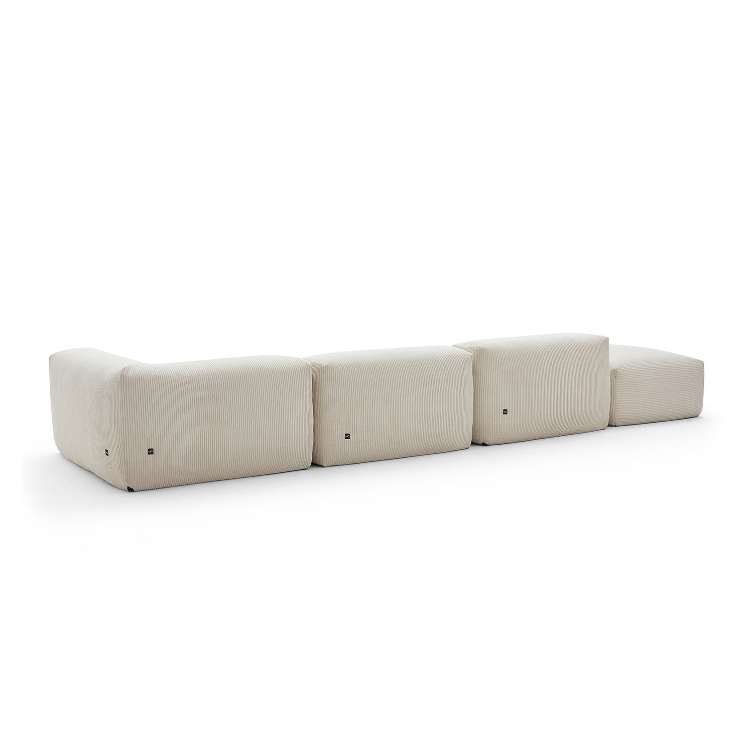 Modular Sofa - Mellow Half - Closed Sectional with Ottoman - MC - Mario Capasa