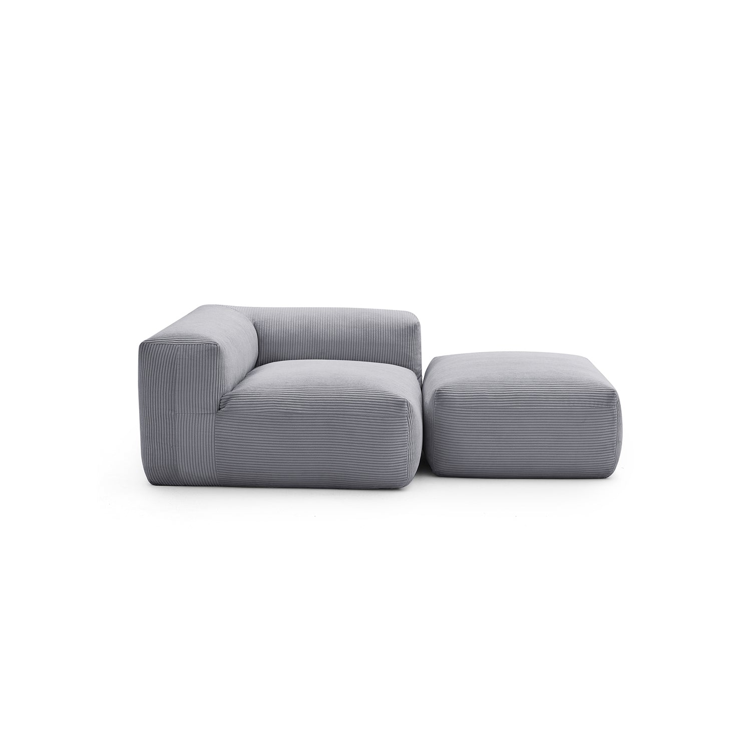 Modular Sofa - Mellow Half - Closed Sectional with Ottoman - MC - Mario Capasa
